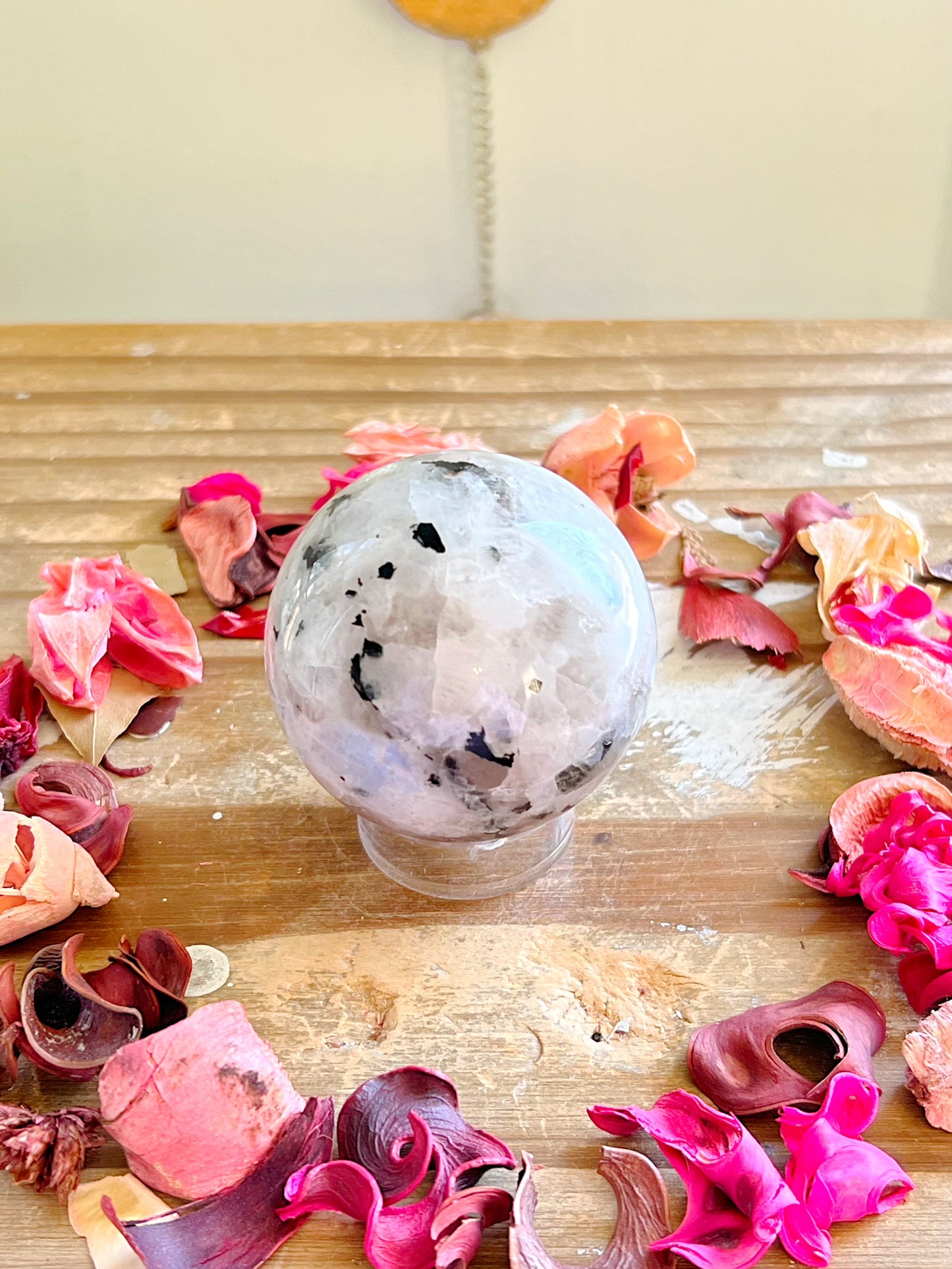 Rainbow Moonstone Spheres