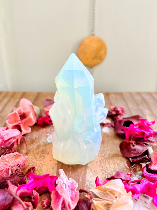 Opalite Crystal Carving