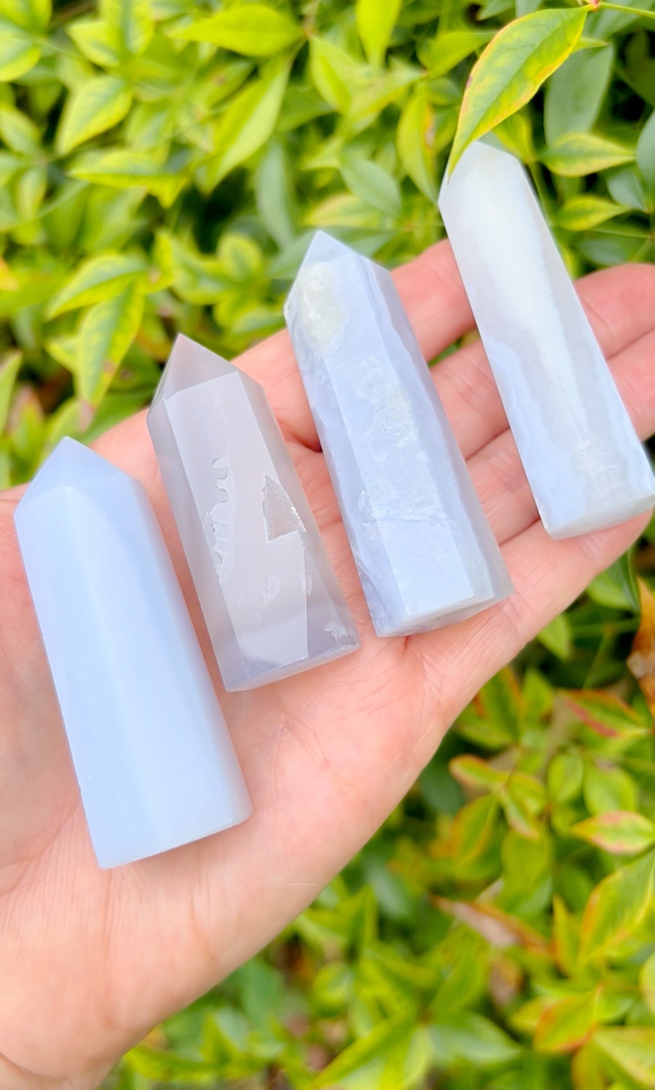 Blue Lace Agate Towers