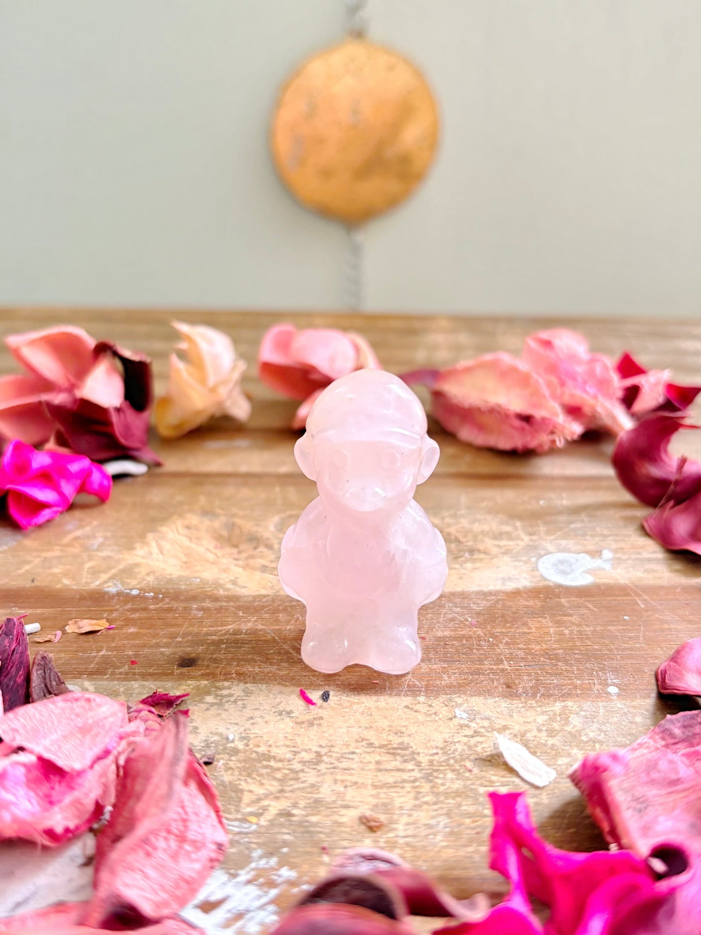 Rose Quartz Mario Carving