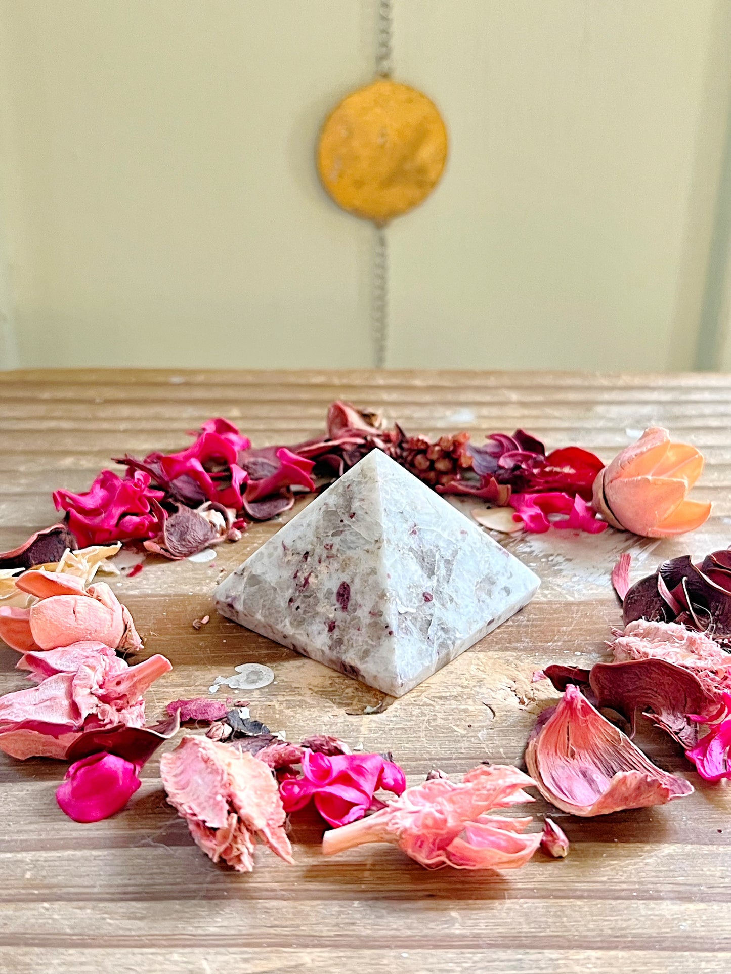 Pink Tourmaline Pyramid