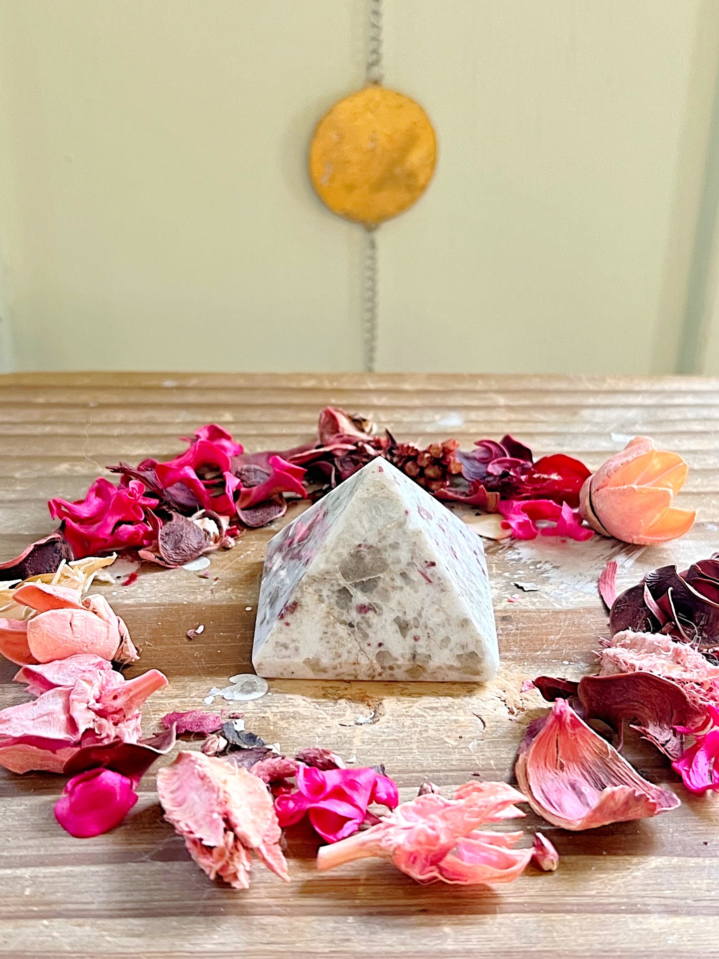 Pink Tourmaline Pyramid