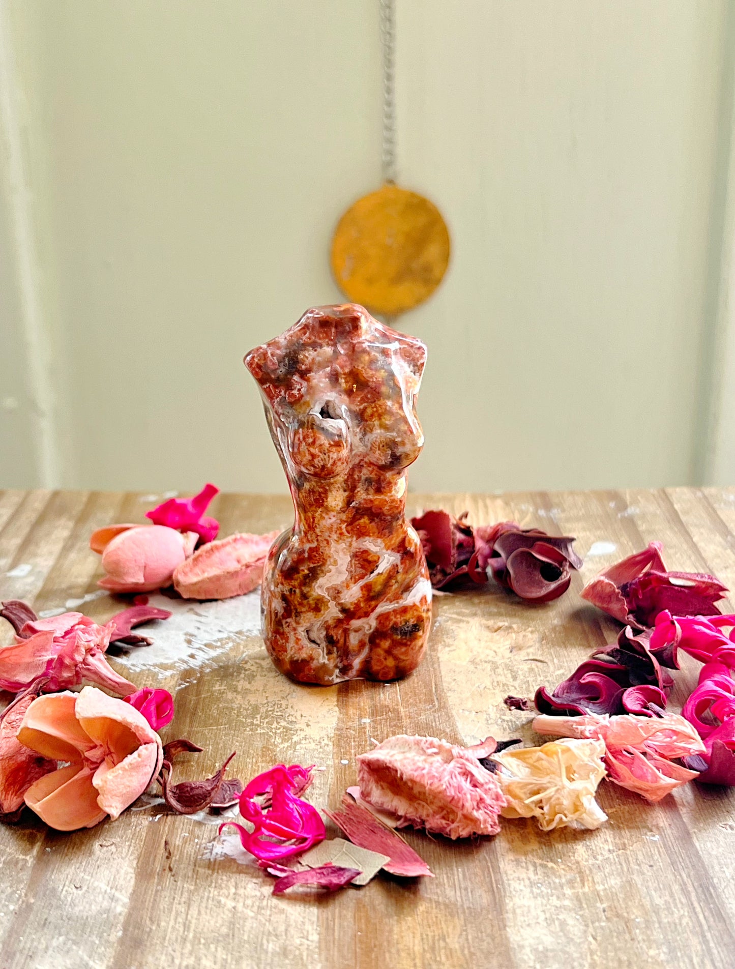 Druzy Orbicular Ocean Jasper Goddess Body