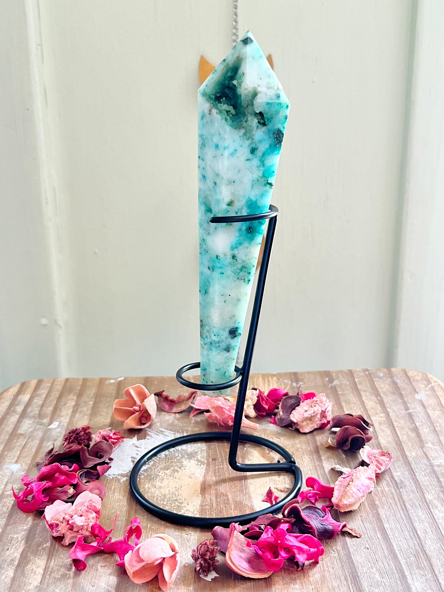 Phoenix Stone Wands on Stands