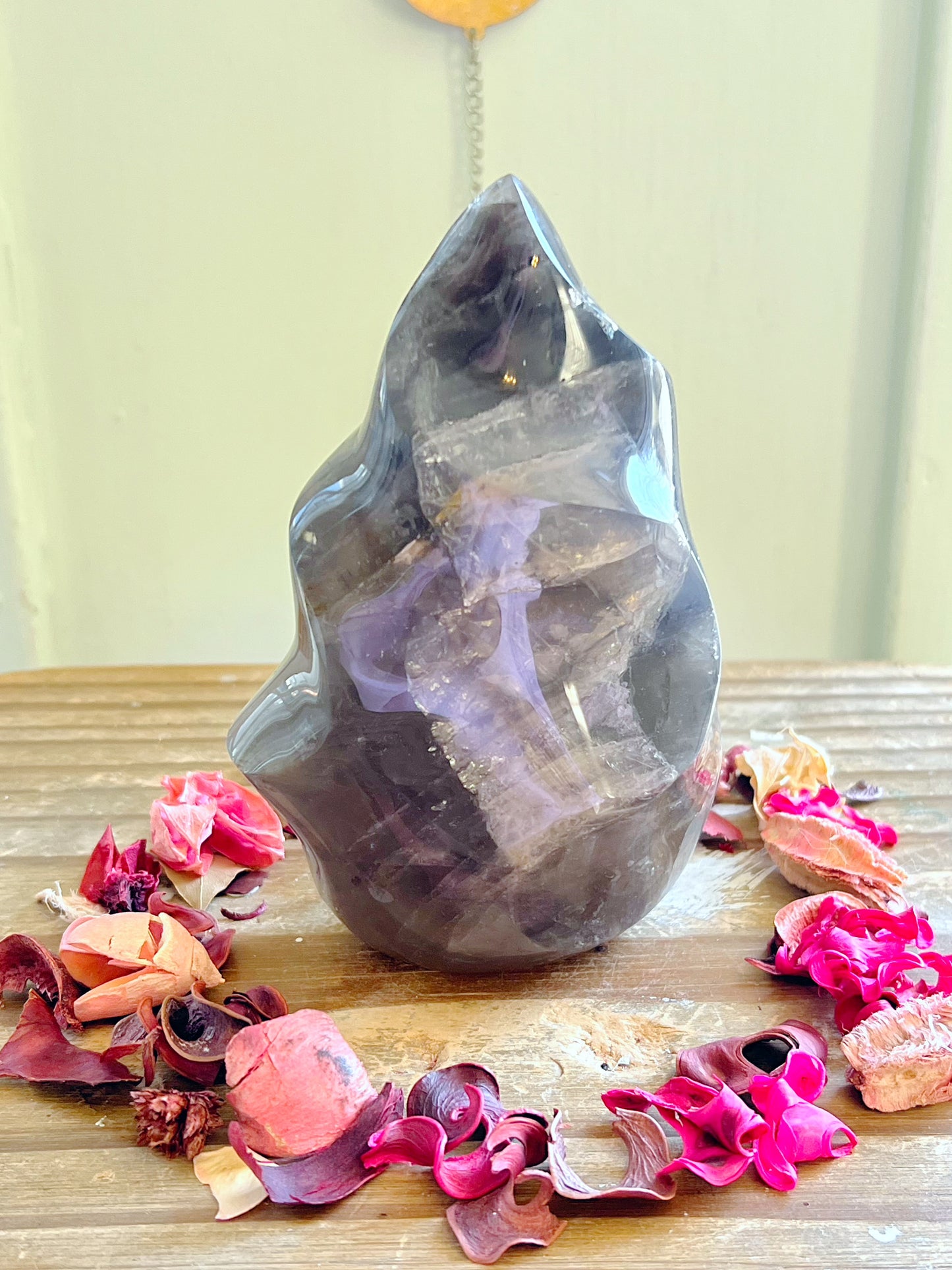Blue Rose Quartz Flame