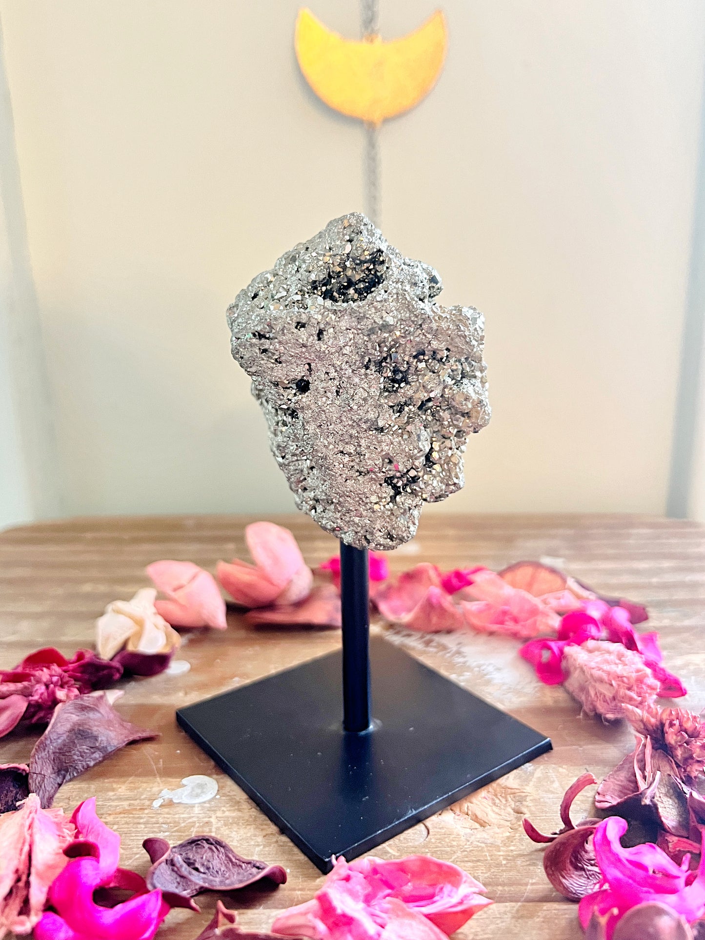 Sparkly Pyrite On Stand
