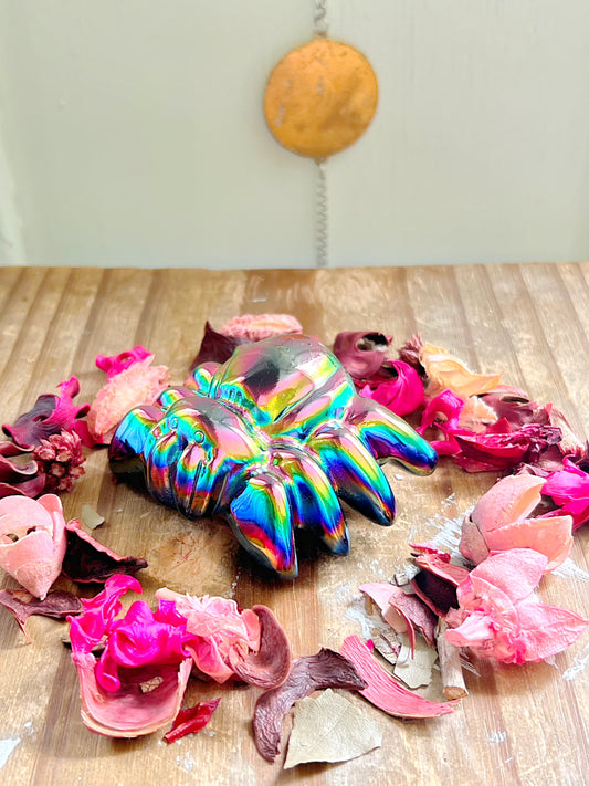 Titanium Aura Obsidian Tarantula