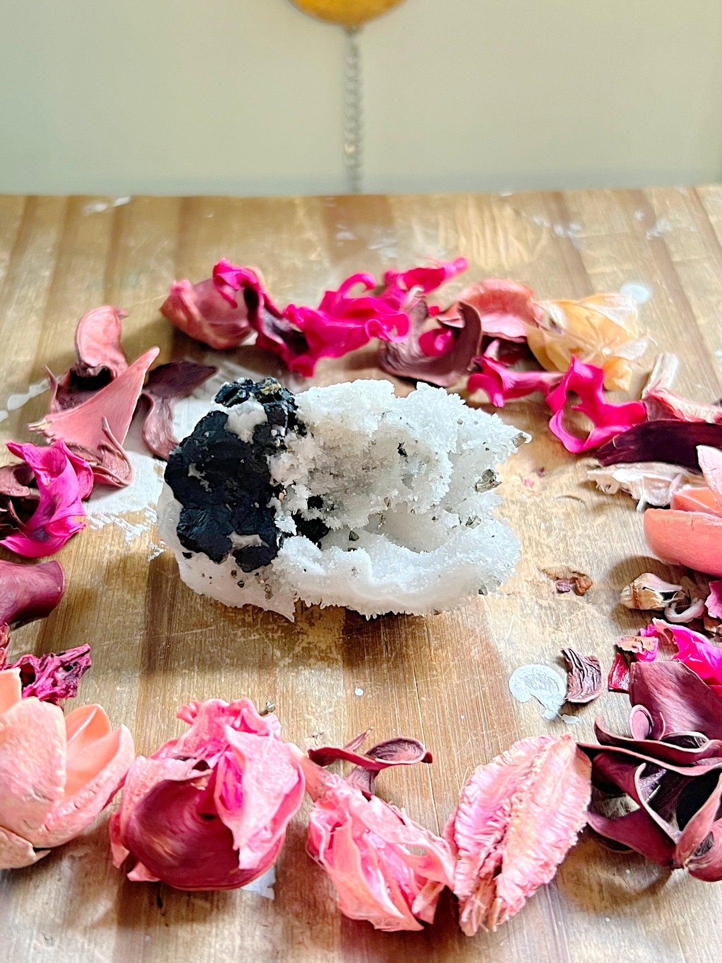 Pyrite X Quartz Clusters On Stands