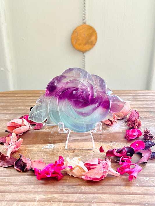 Fluorite Flower on Stand