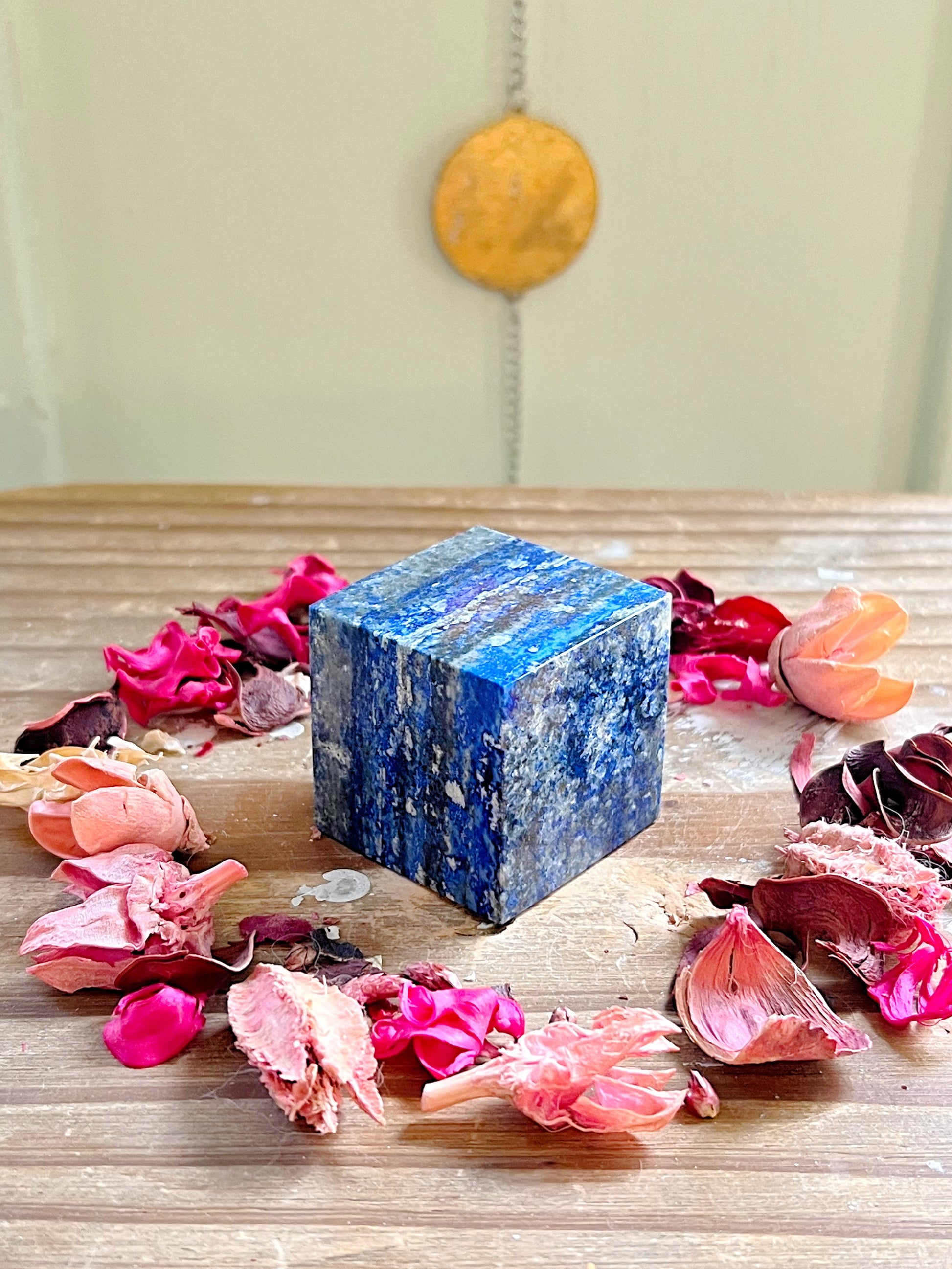 Rose and Quartz - Carvings - Lapis Lazuli Cubes 3