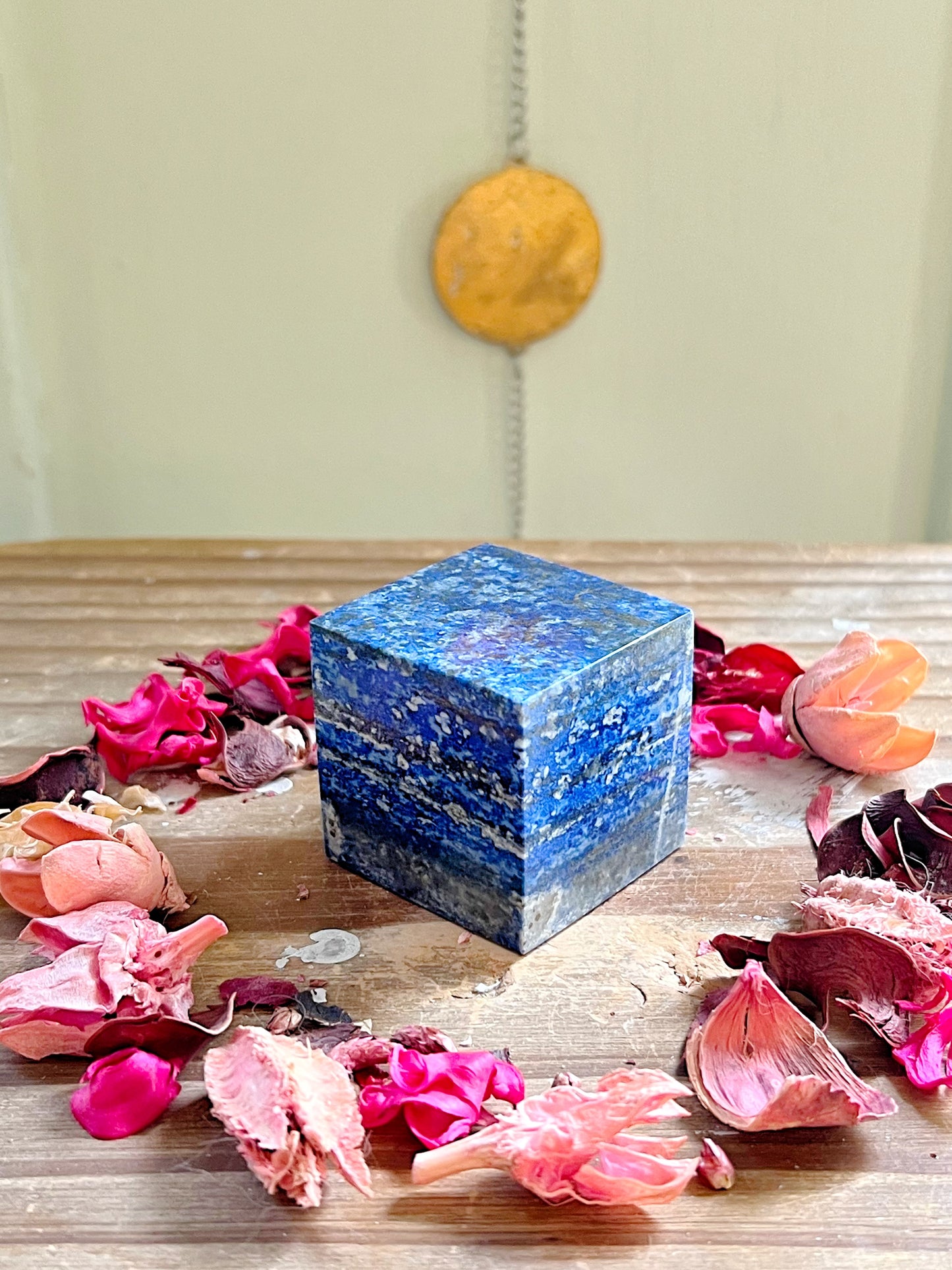 Rose and Quartz - Carvings - Lapis Lazuli Cubes 5