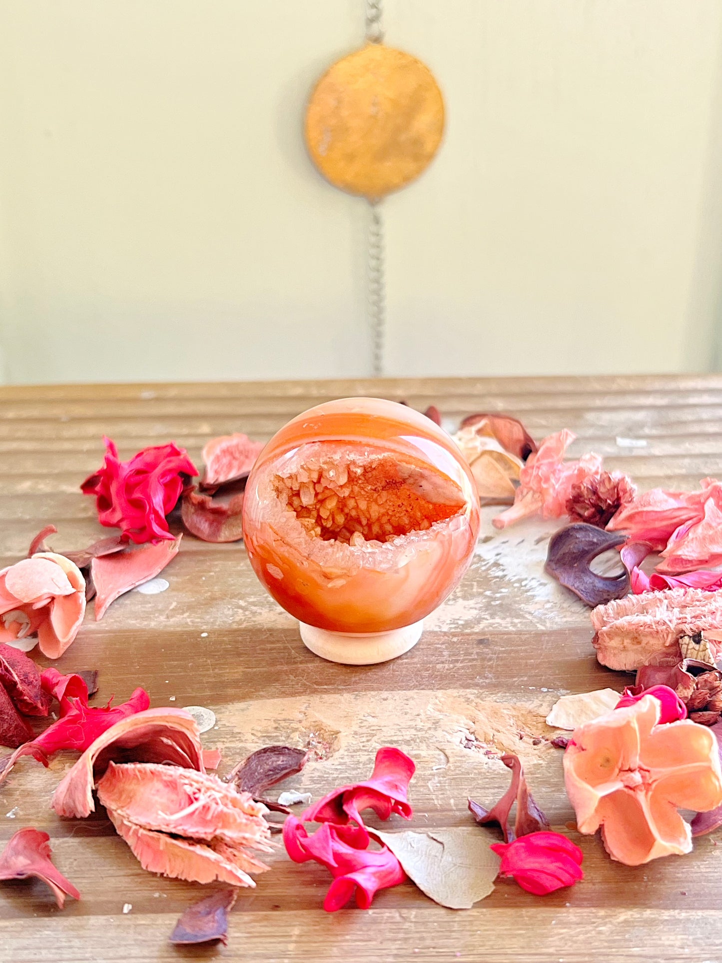 Druzy Carnelian Spheres