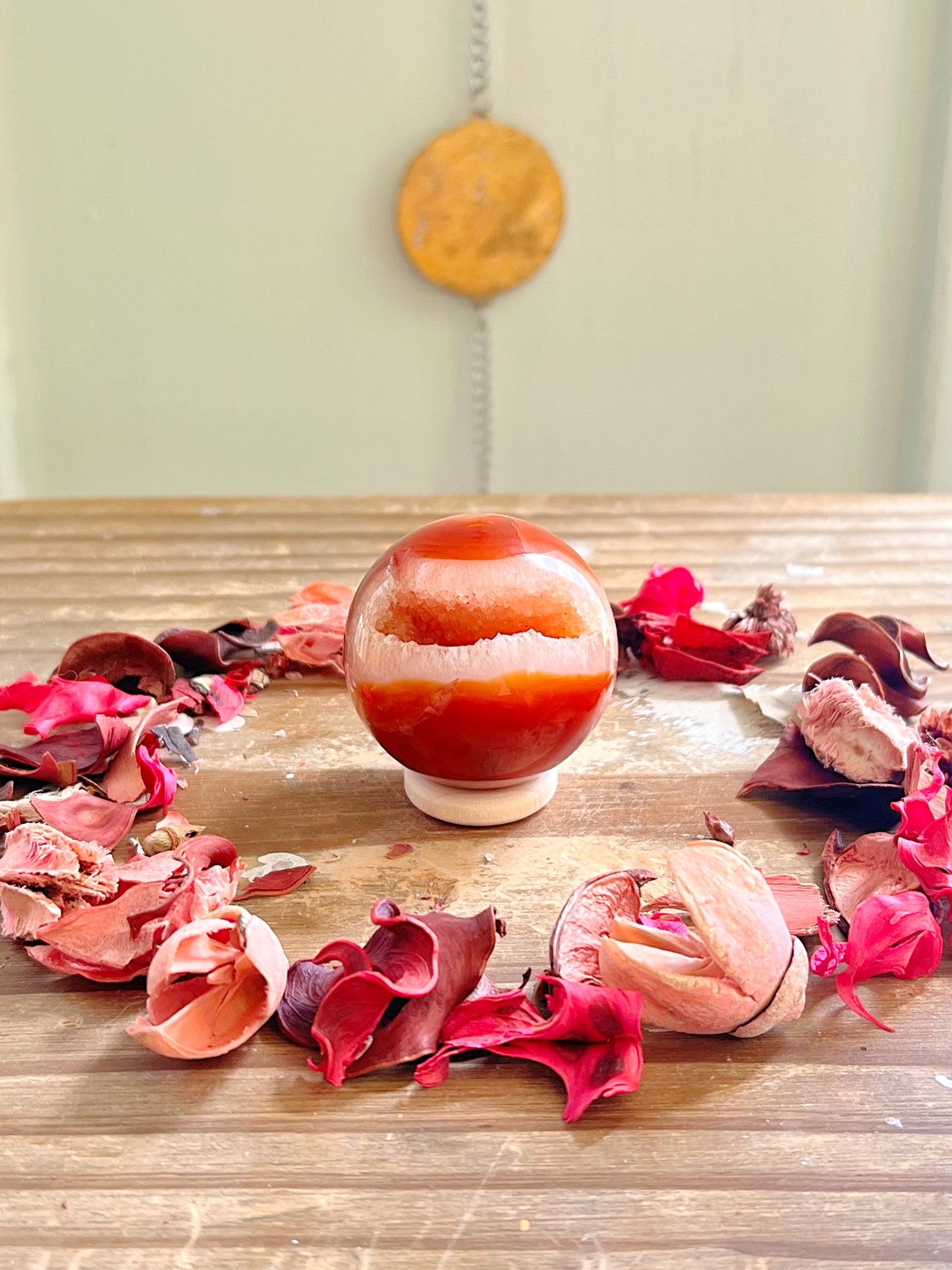Druzy Carnelian Spheres