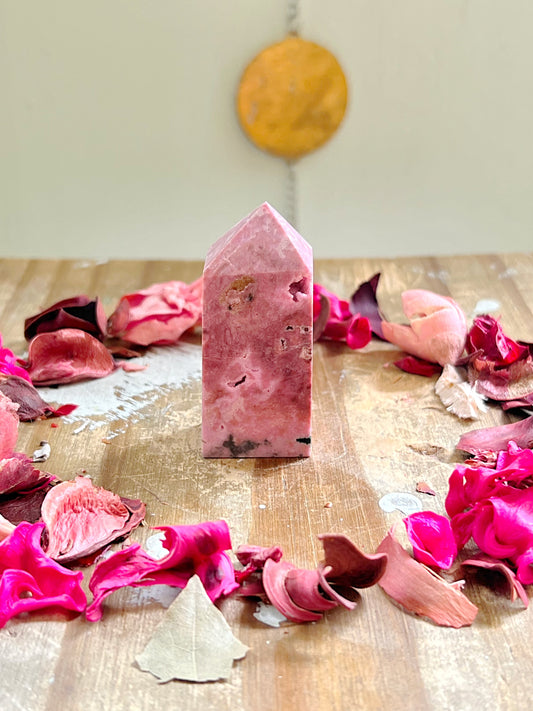 Peruvian Rhodonite Tower