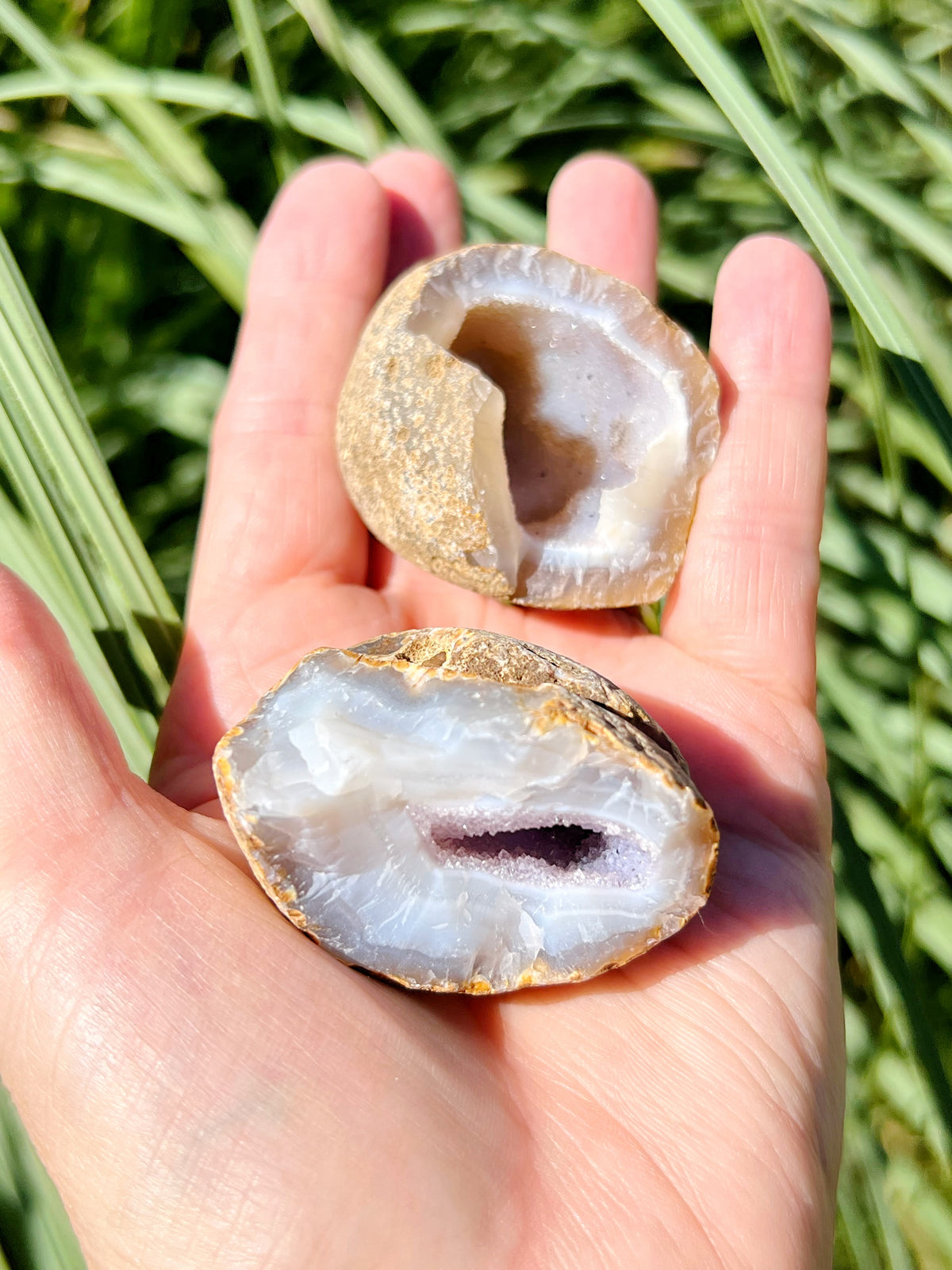Druzy Amethyst and Agate Geodes