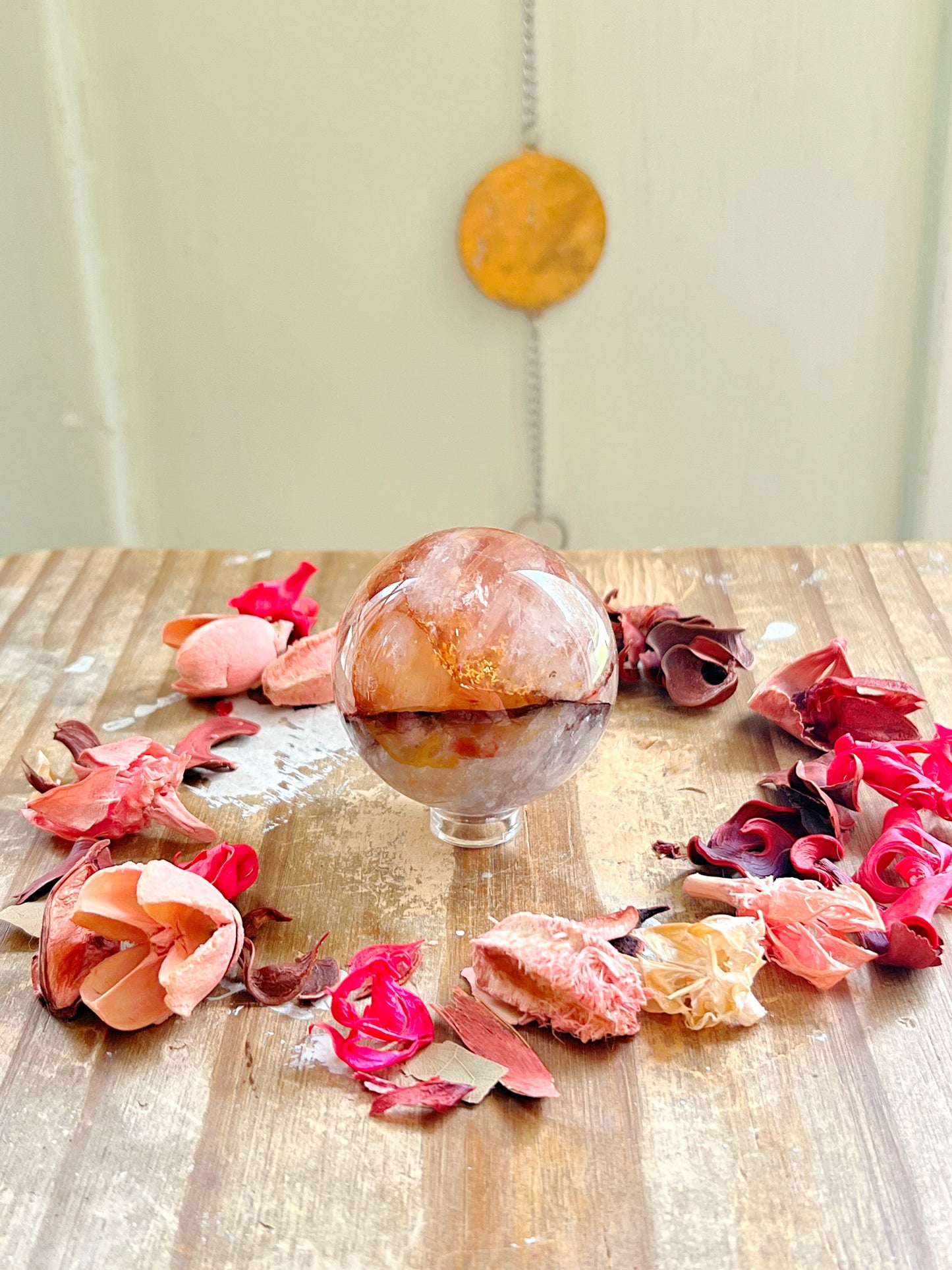 Fire Quartz Spheres