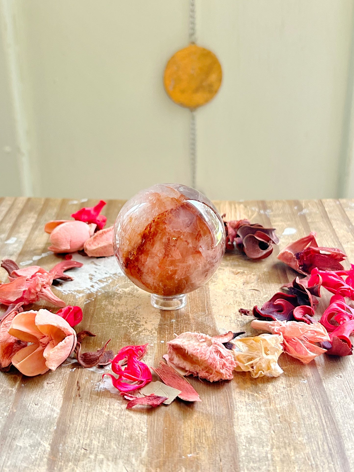 Fire Quartz Spheres