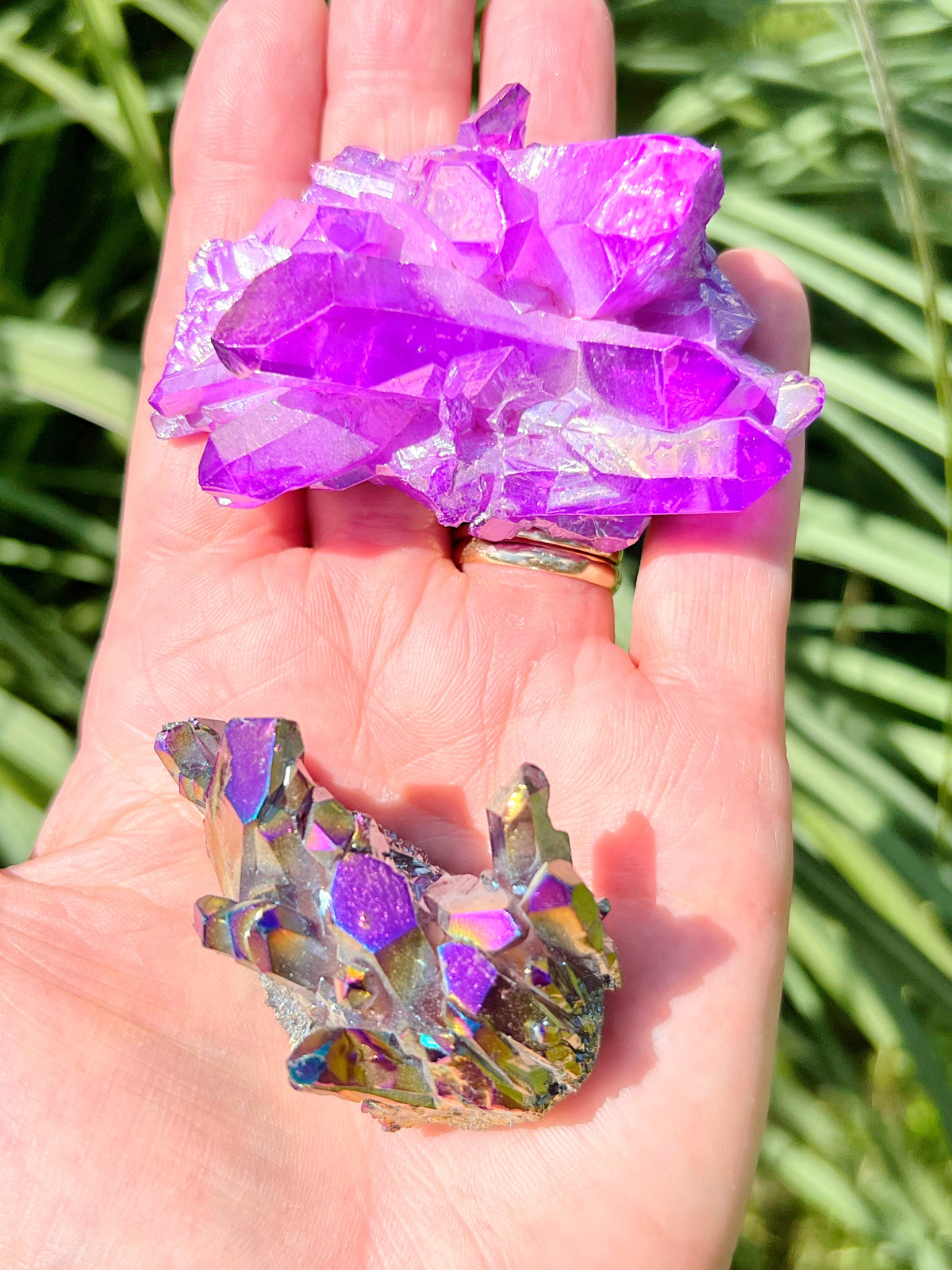 Aura Quartz Clusters