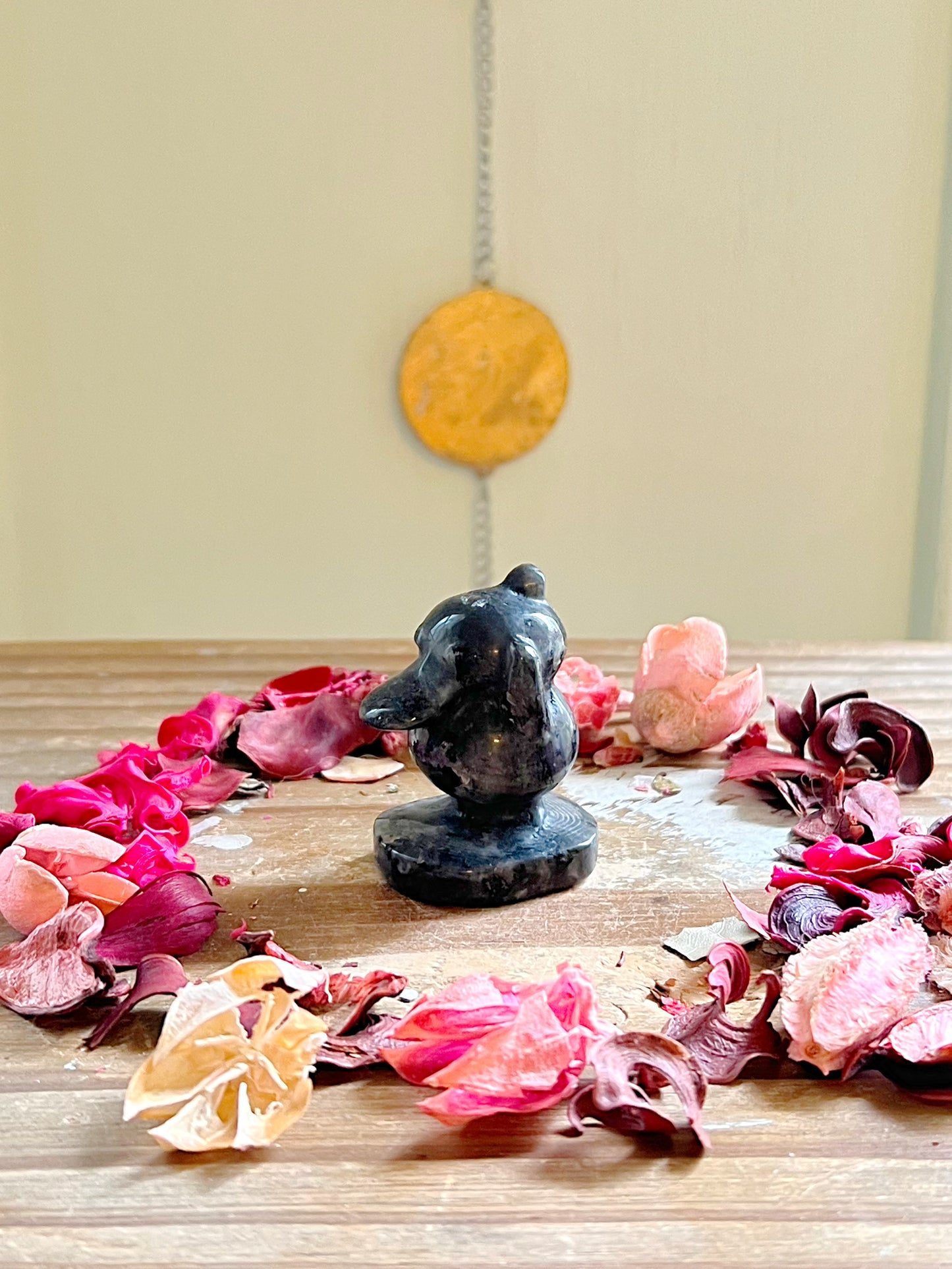 Larvikite Psyduck Carving