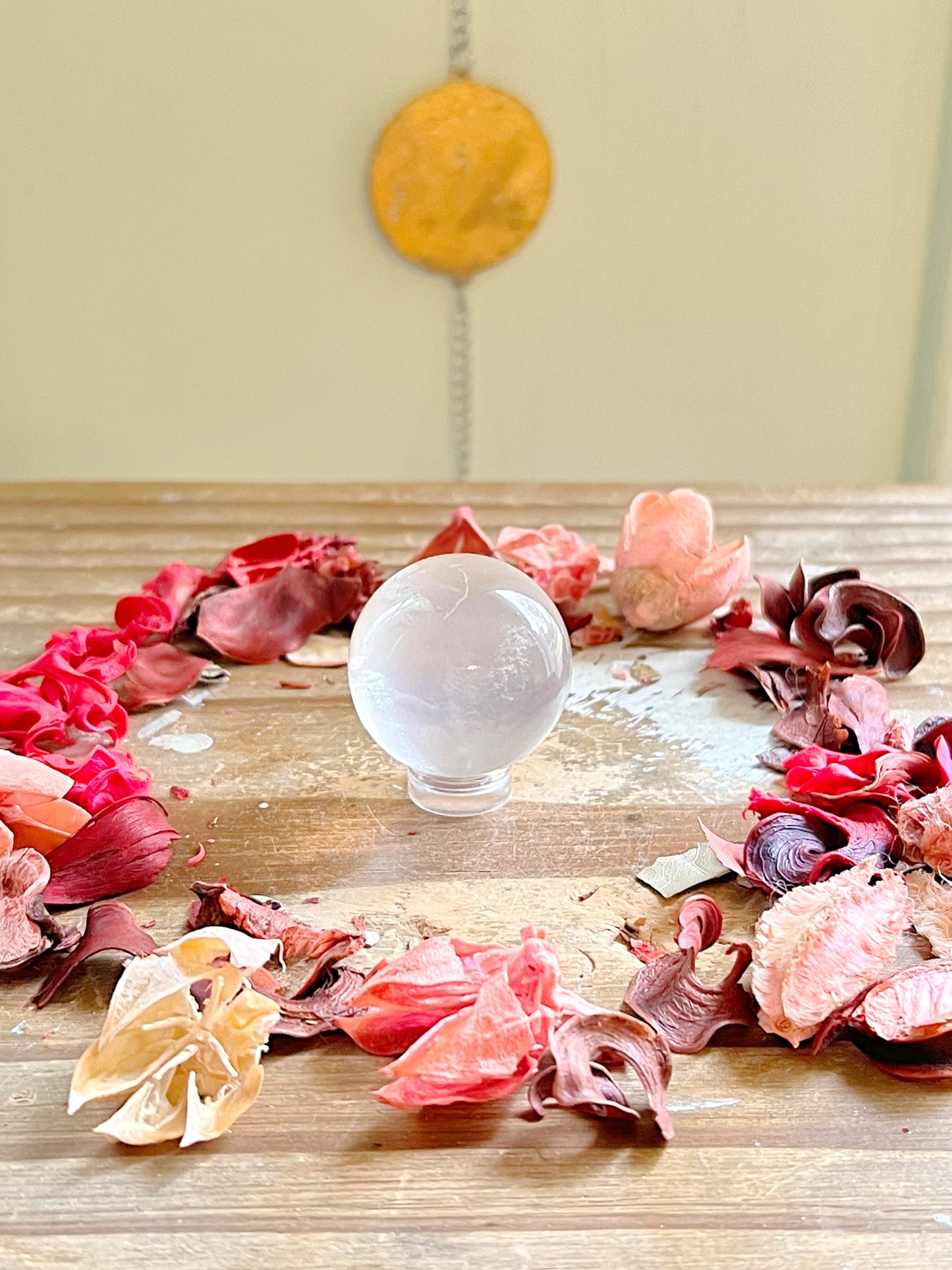 12 Ray Star Girasol Quartz Spheres