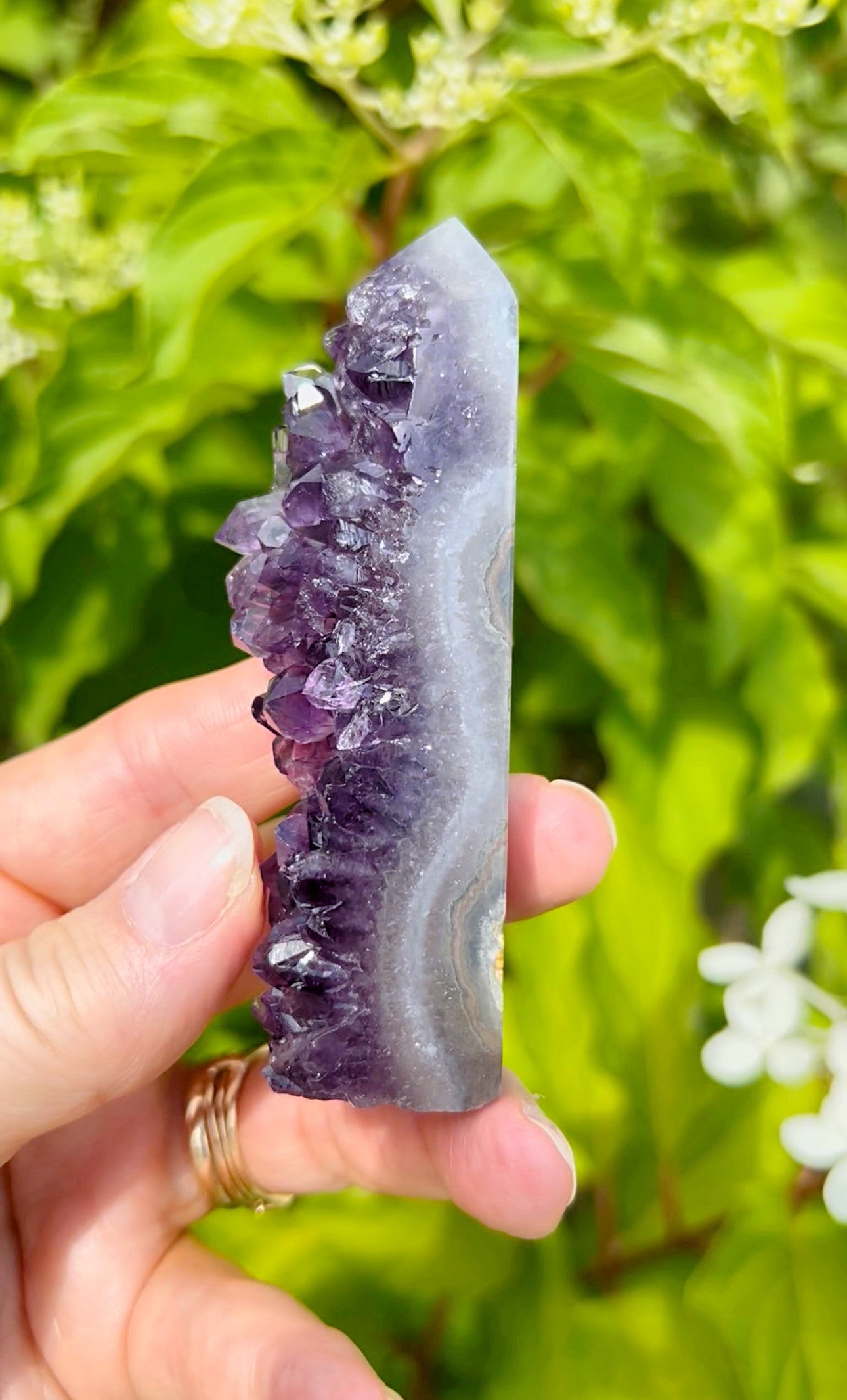 High-quality Druzy Amethyst x Jasper x Agate Towers