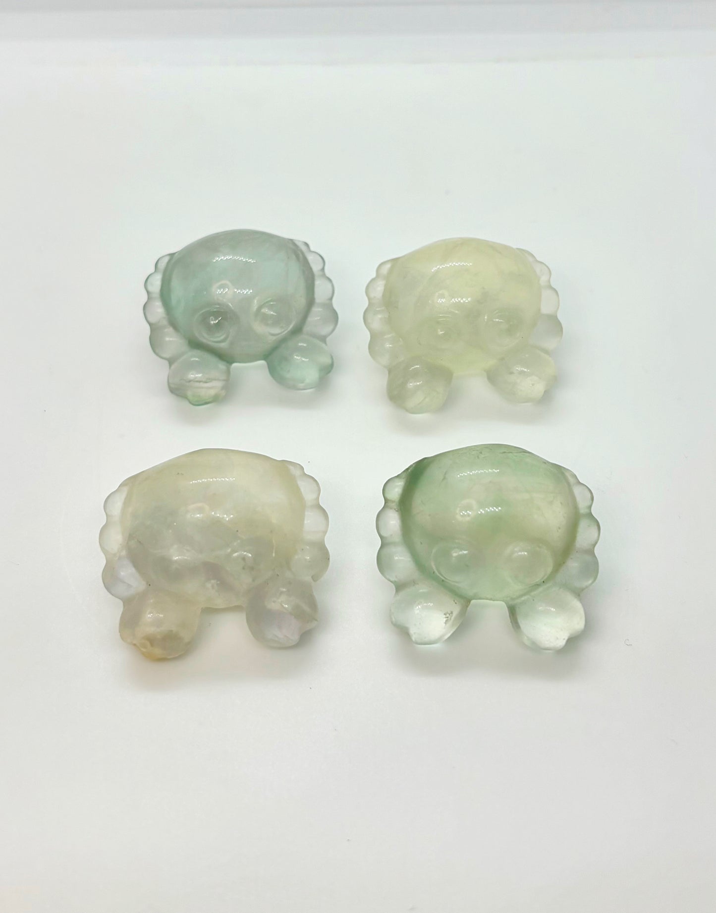 Mini Fluorite Crab Carvings