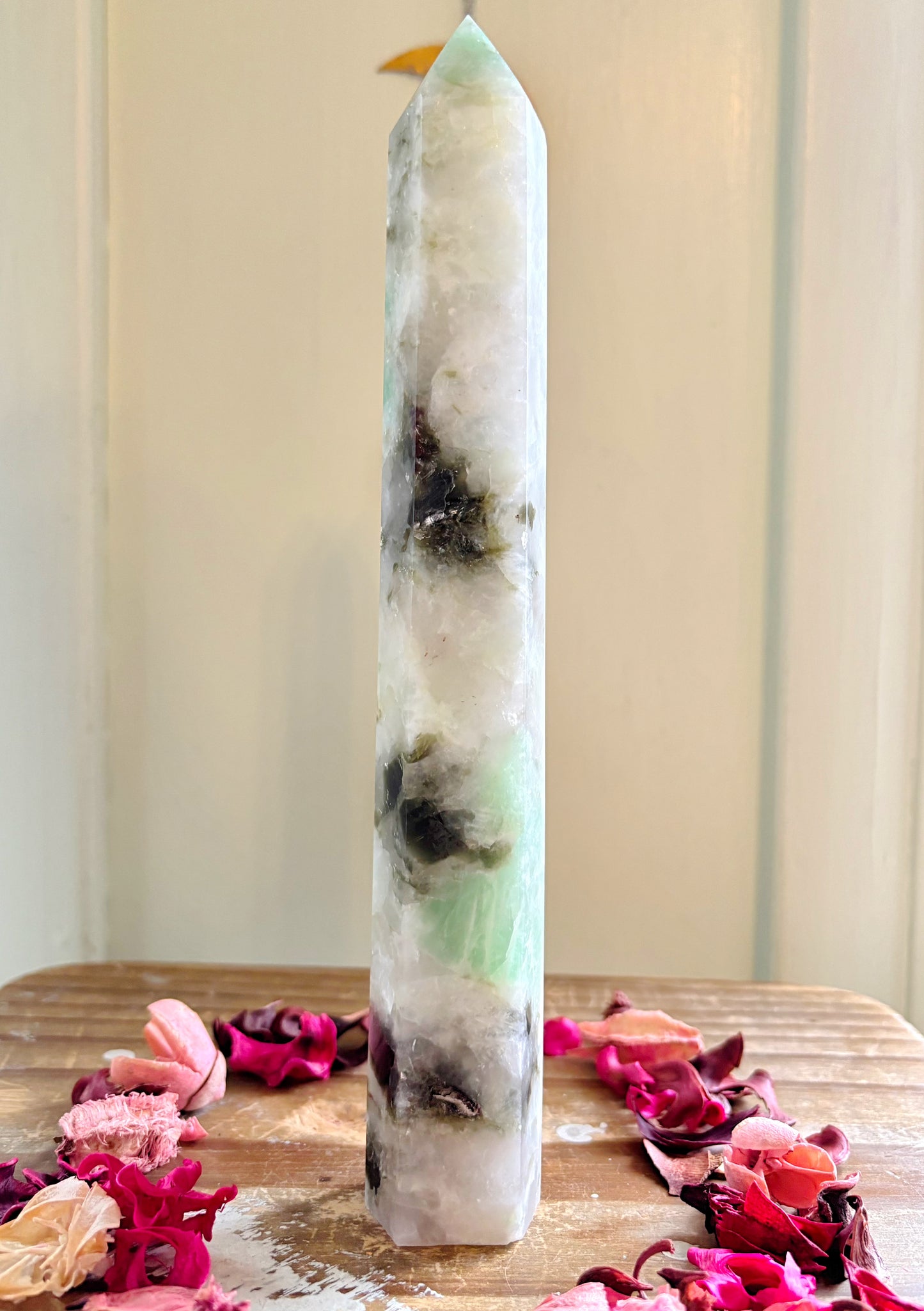 XL Garnierite X Epidote Tower