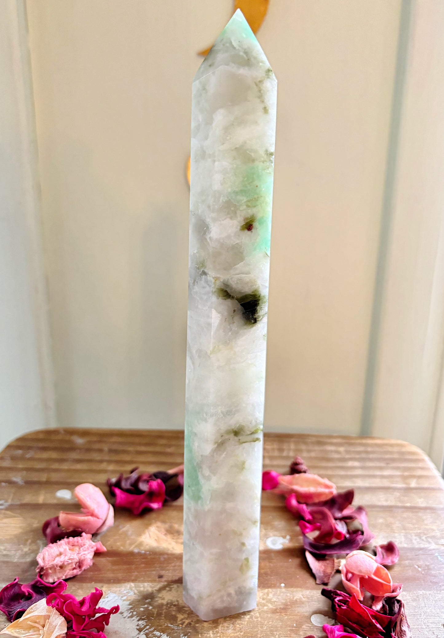 XL Garnierite X Epidote Tower