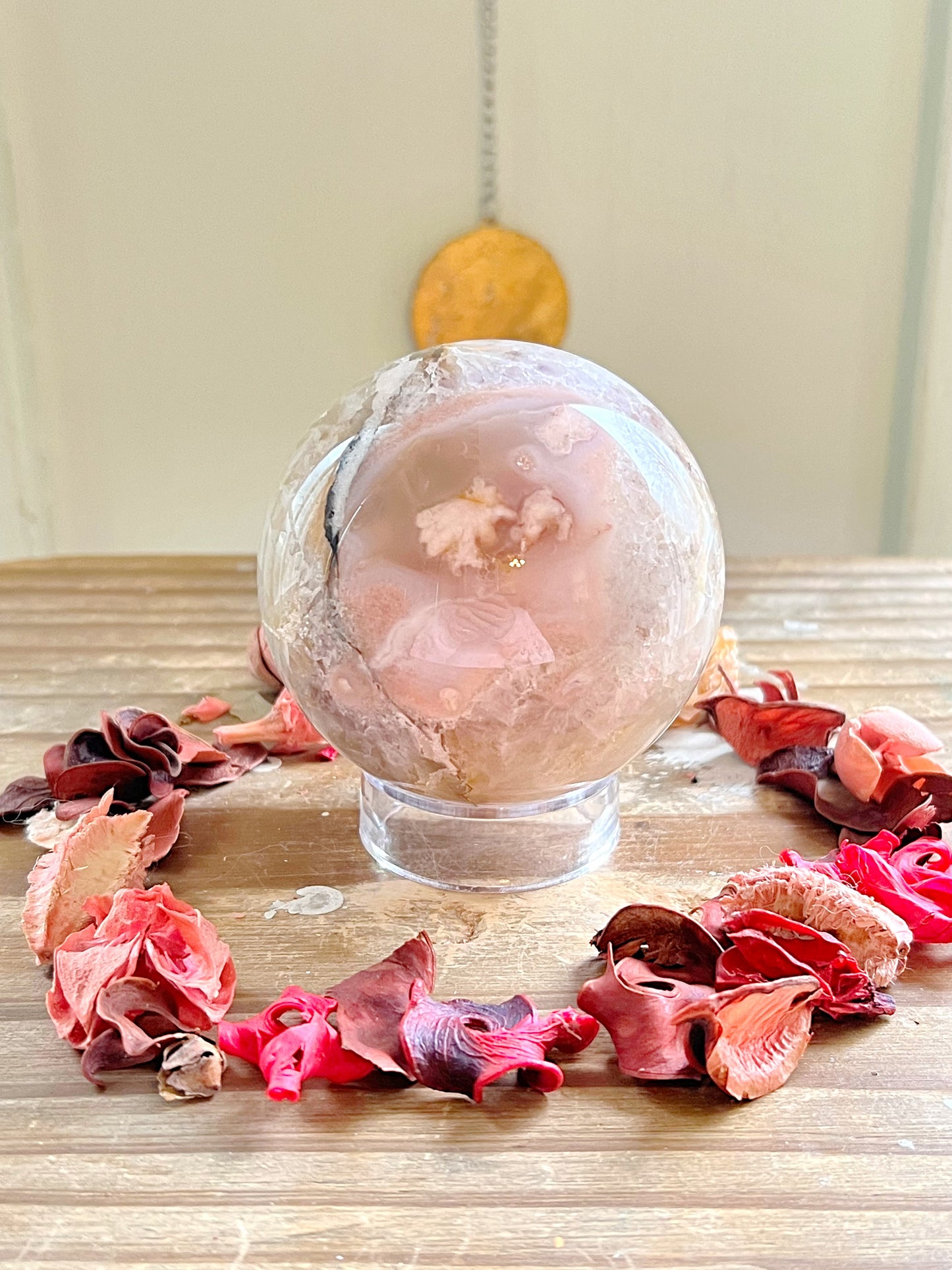 Flower Agate Spheres