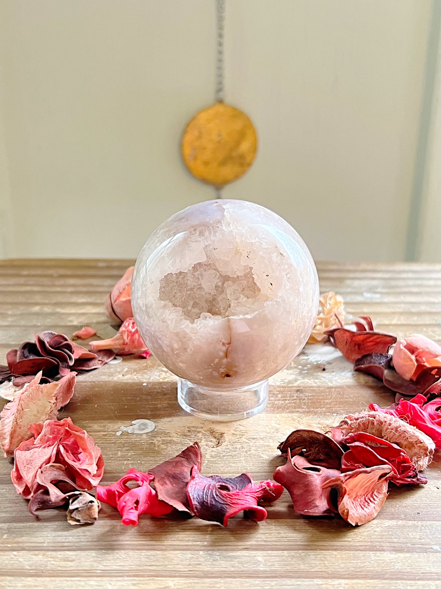 Flower Agate Spheres