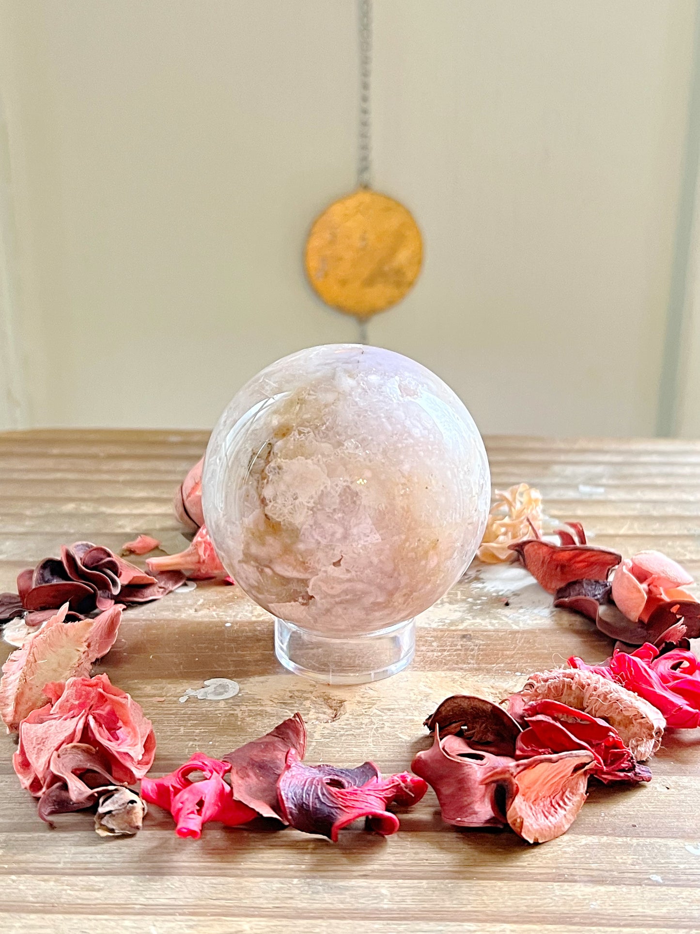 Flower Agate Spheres