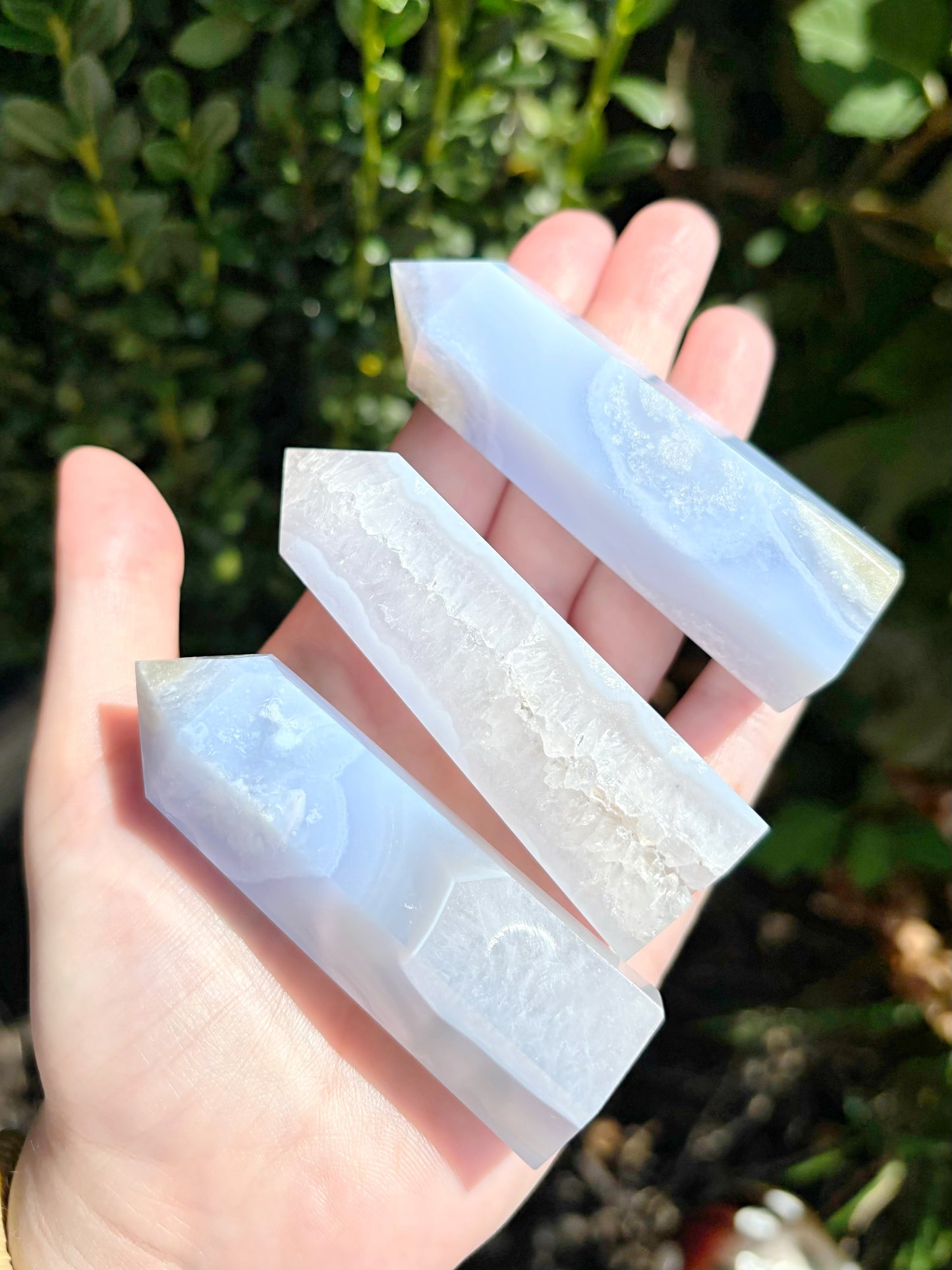 Blue Lace Agate Towers