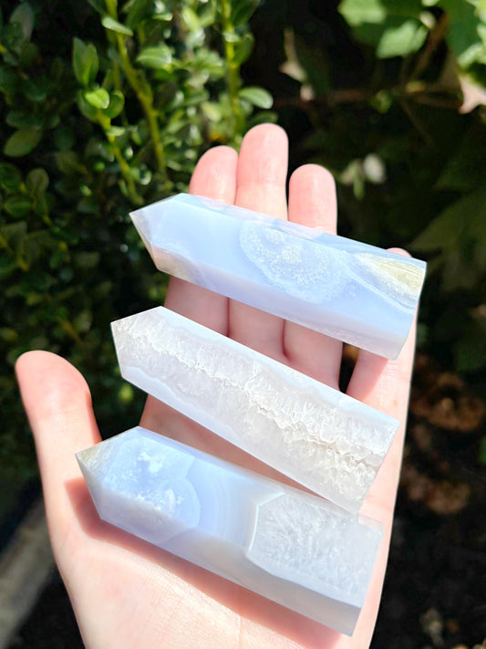 Blue Lace Agate Towers