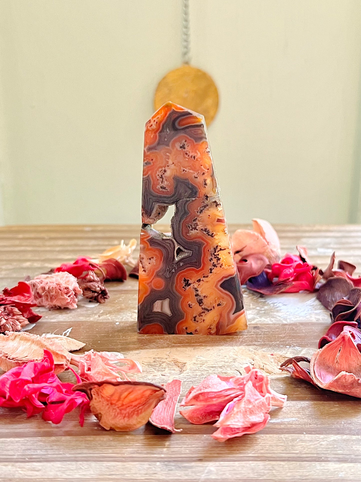 Druzy Red Banded Agate Towers