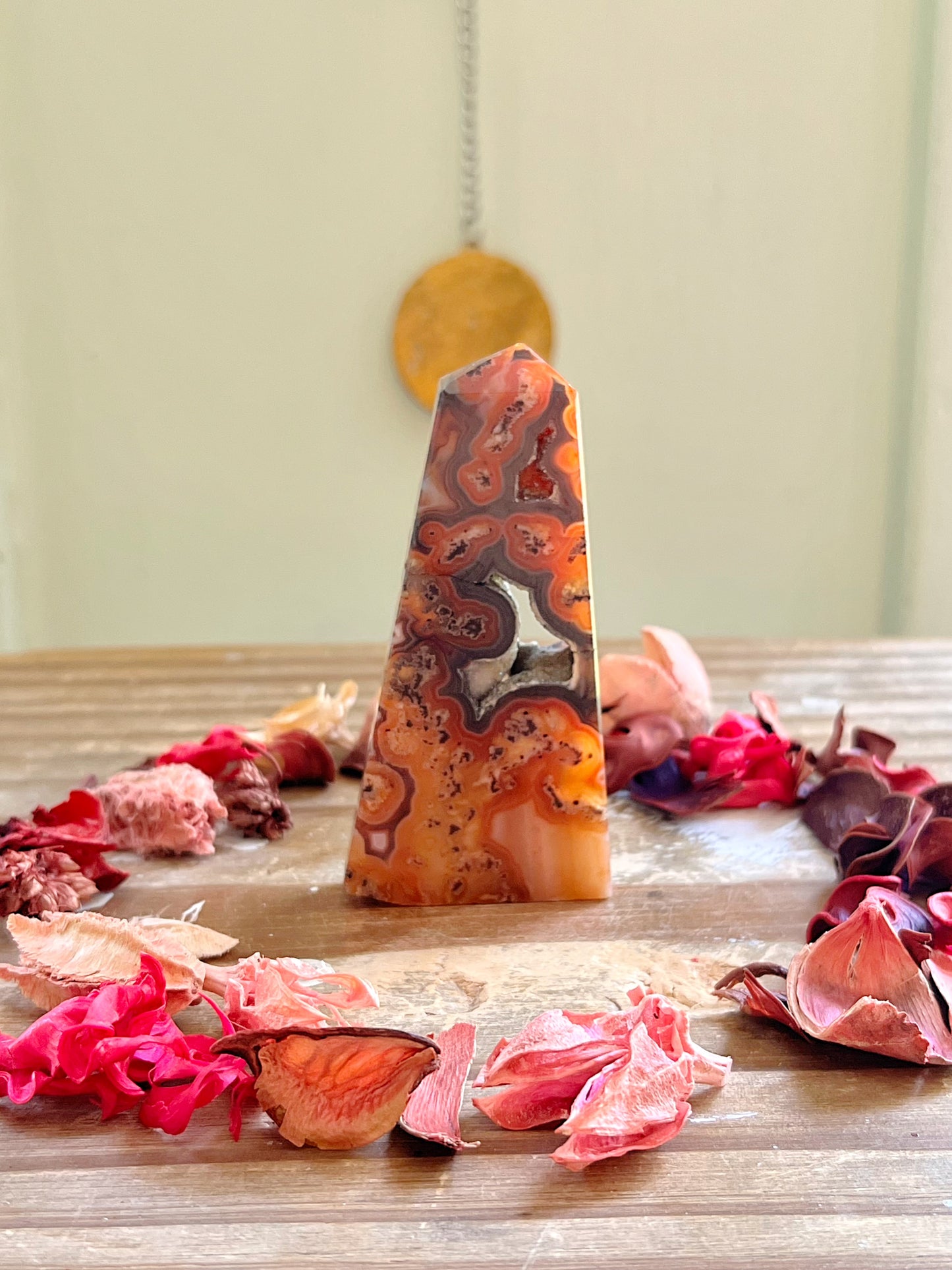 Druzy Red Banded Agate Towers