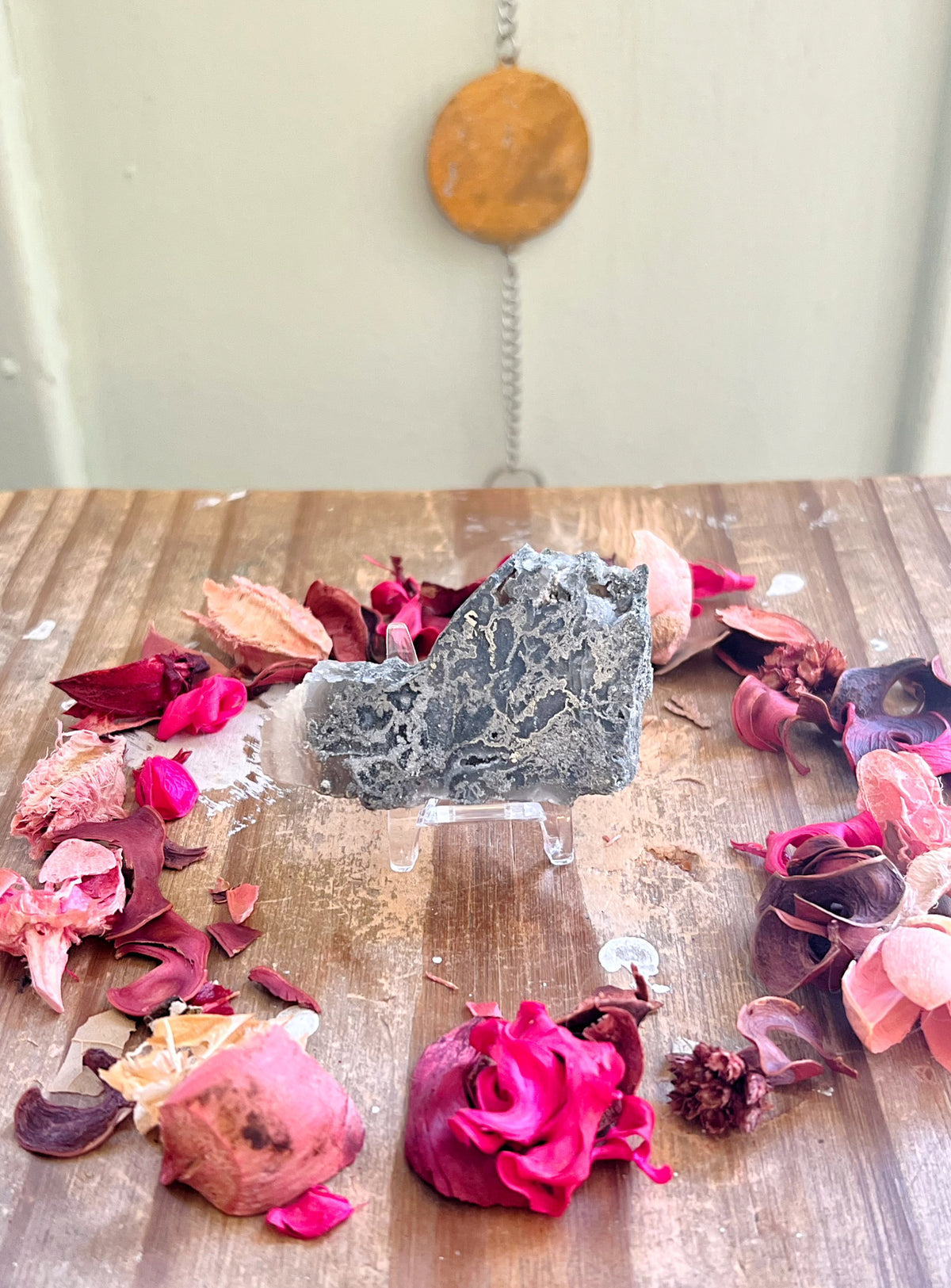 Pyrite x Agate Slabs with Stands