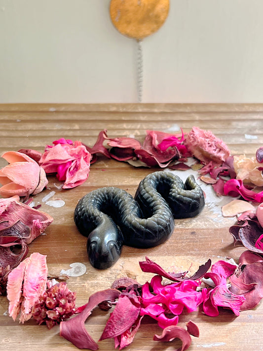 Gold Sheen Obsidian Snake