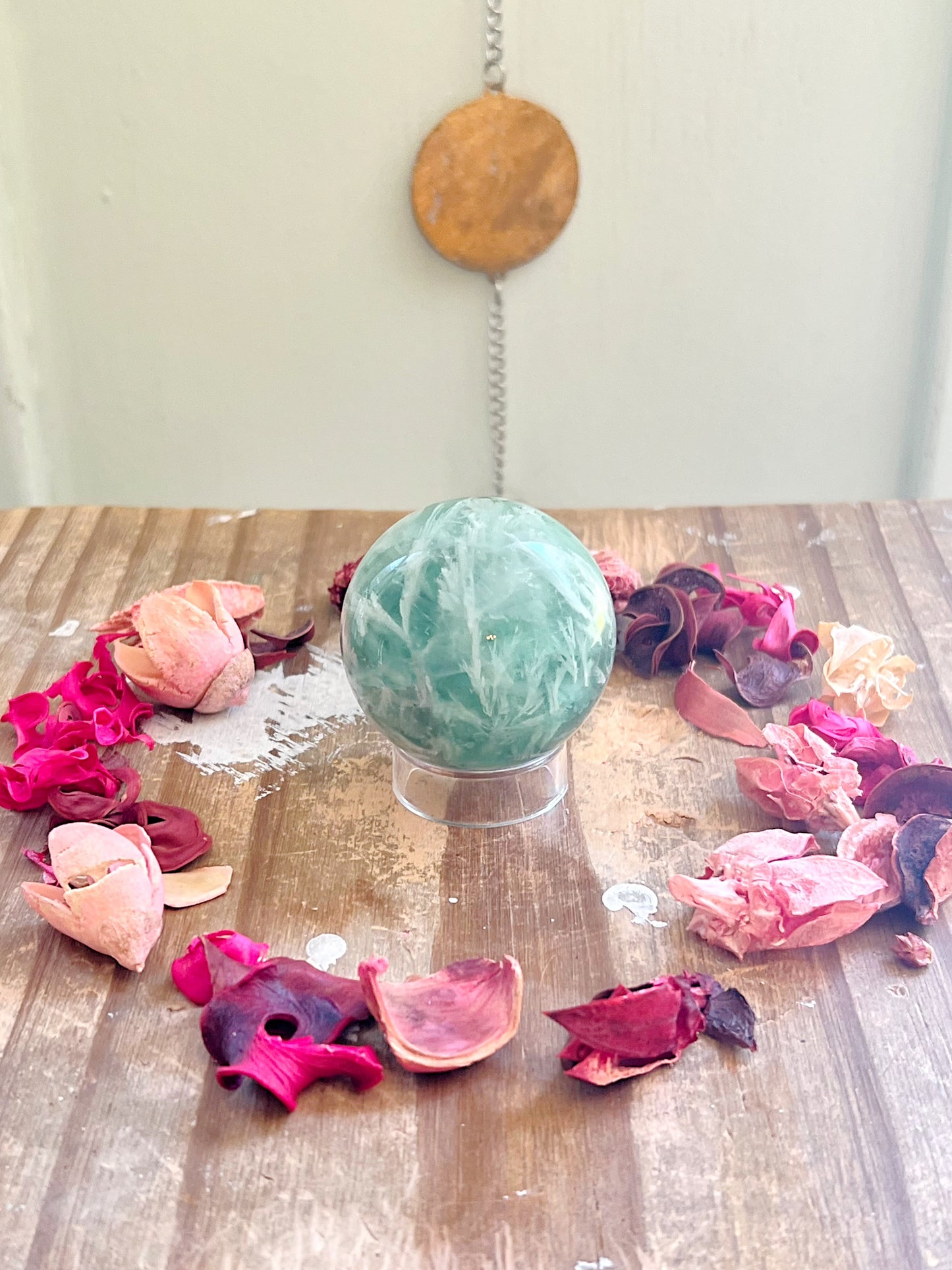 Feather Fluorite Spheres