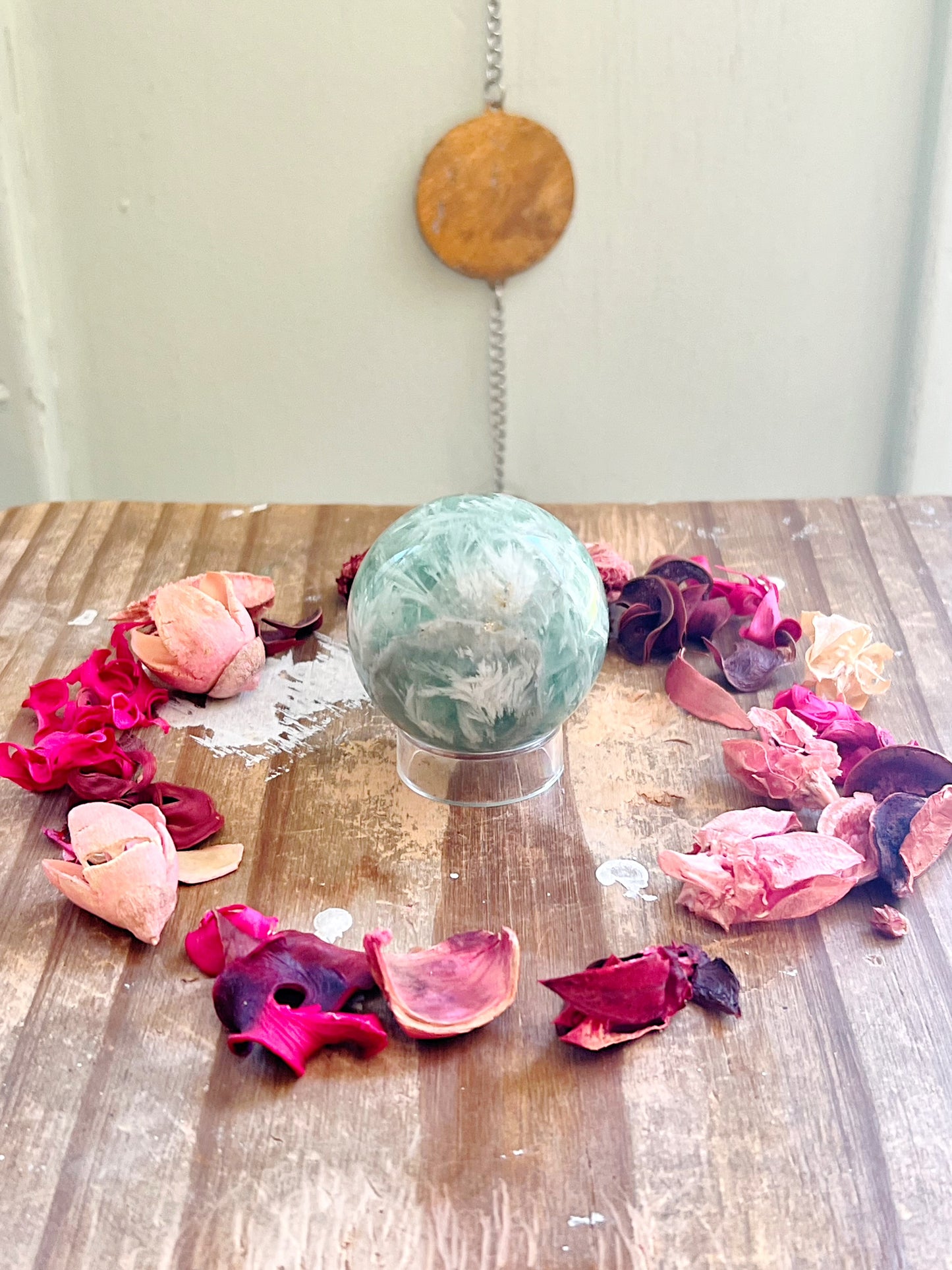 Feather Fluorite Spheres