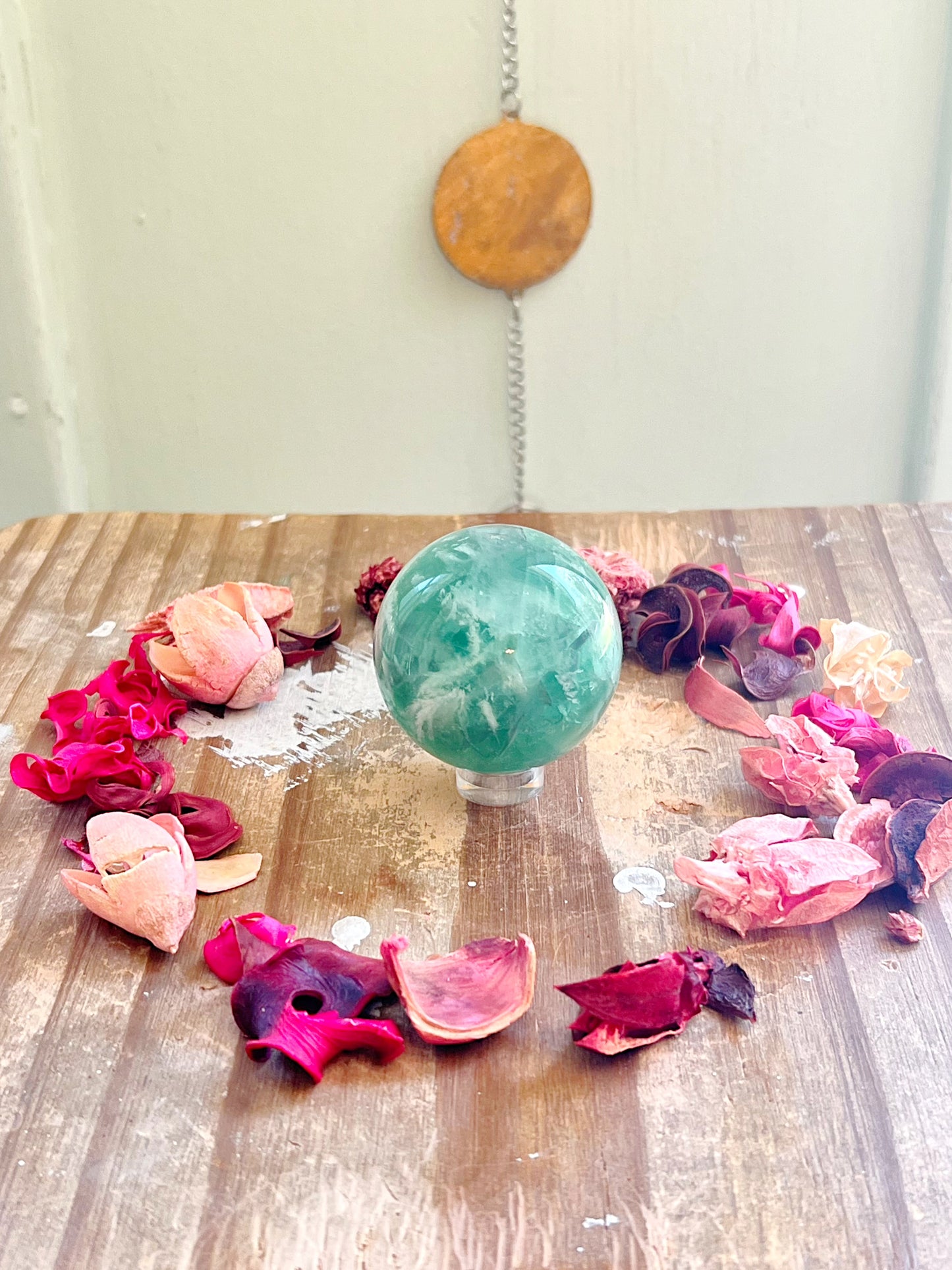 Feather Fluorite Spheres