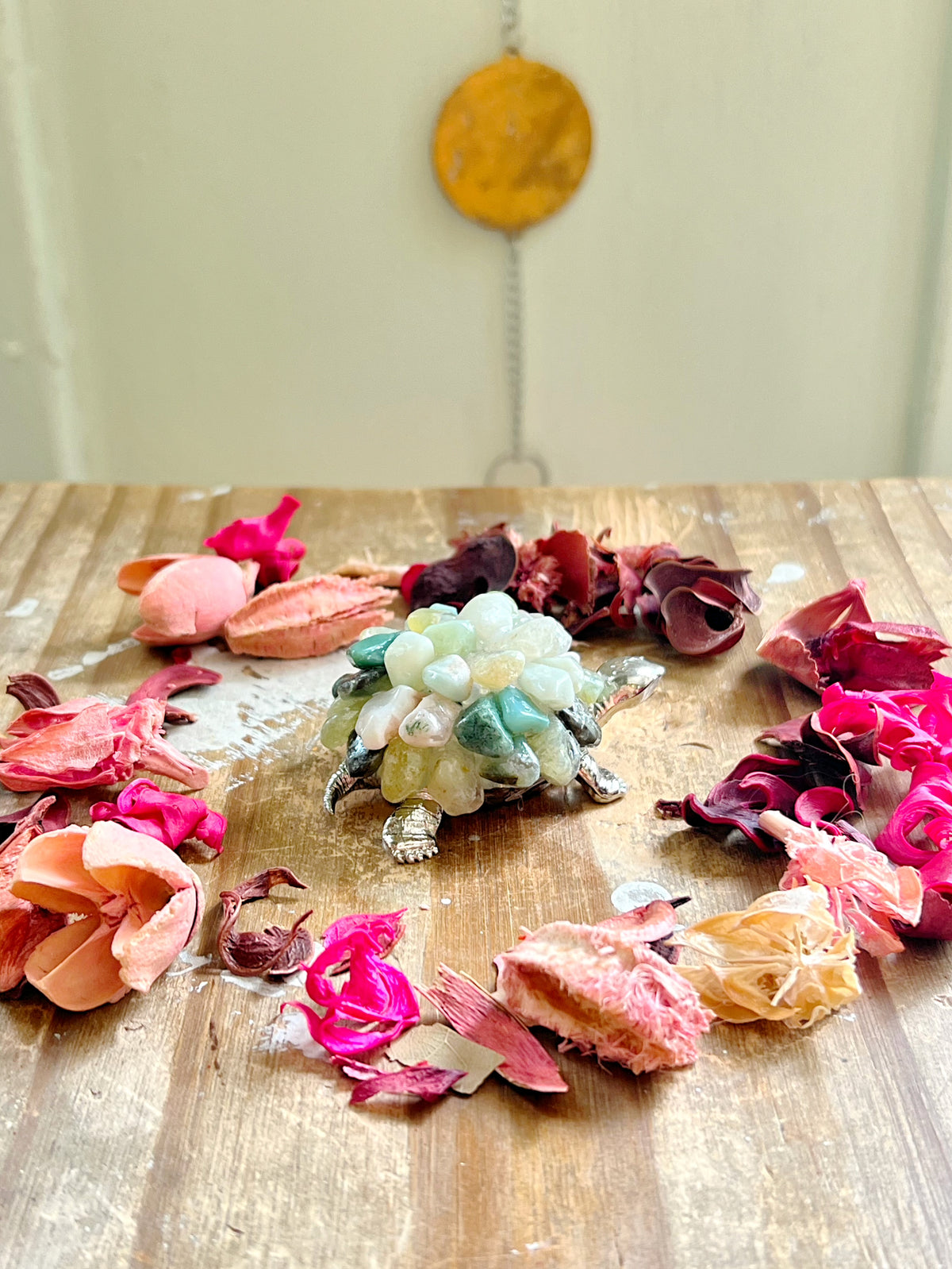 Caribbean Calcite Turtle Carving