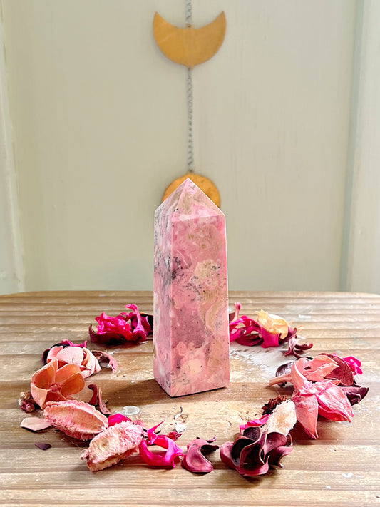 Peruvian Rhodonite Tower