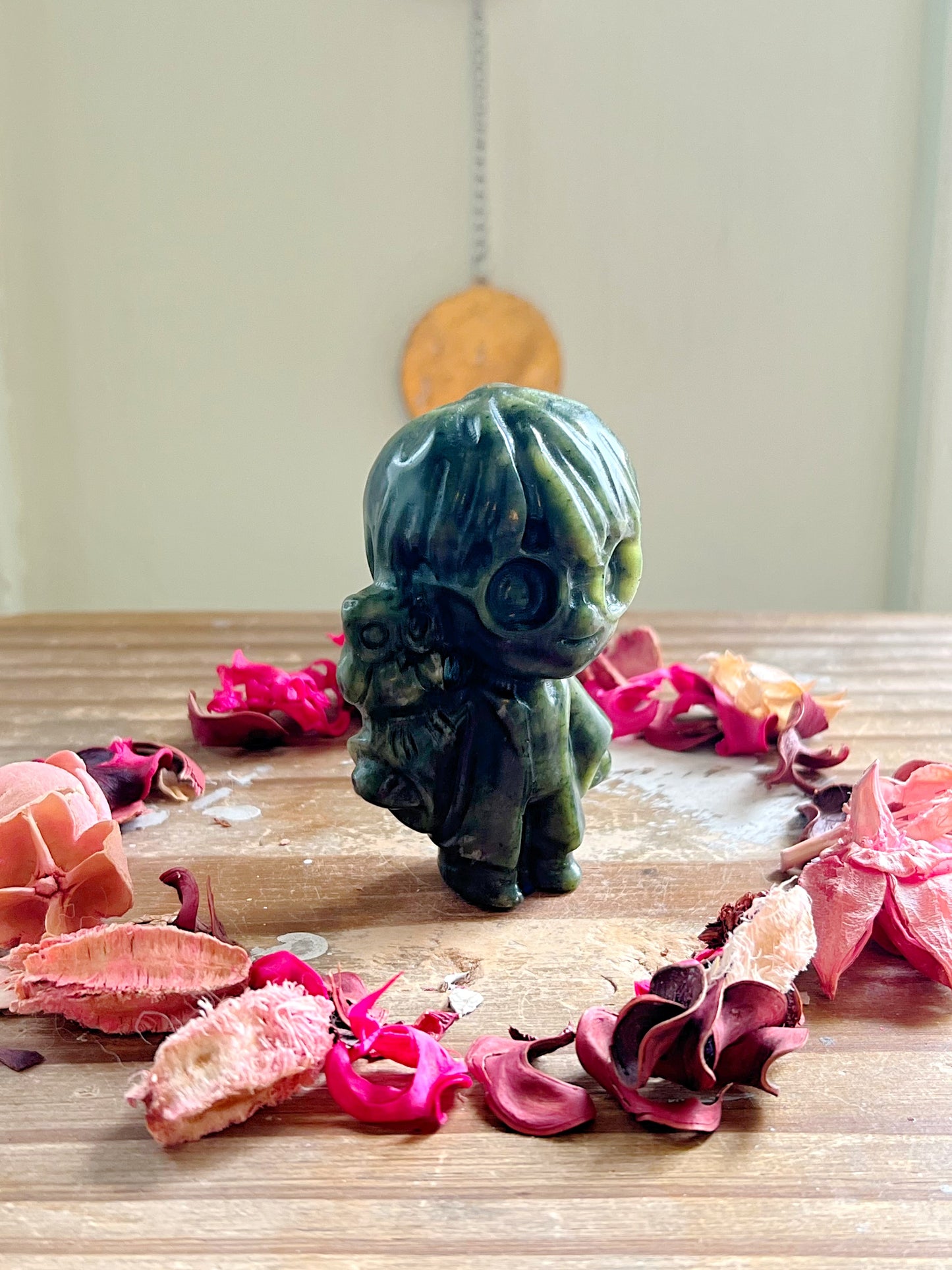 Green Jade Harry Potter Carving *needs propping