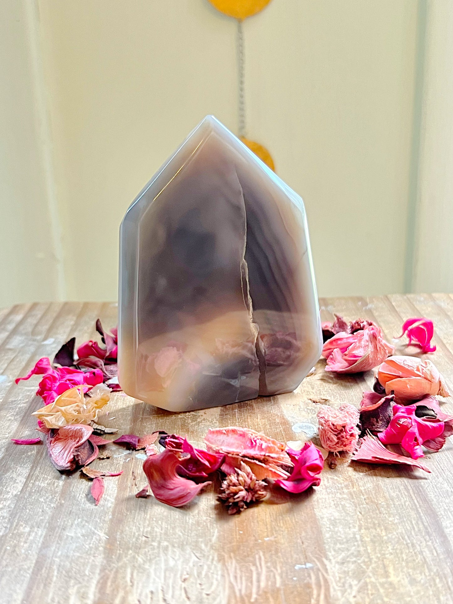 Druzy Agate Tower