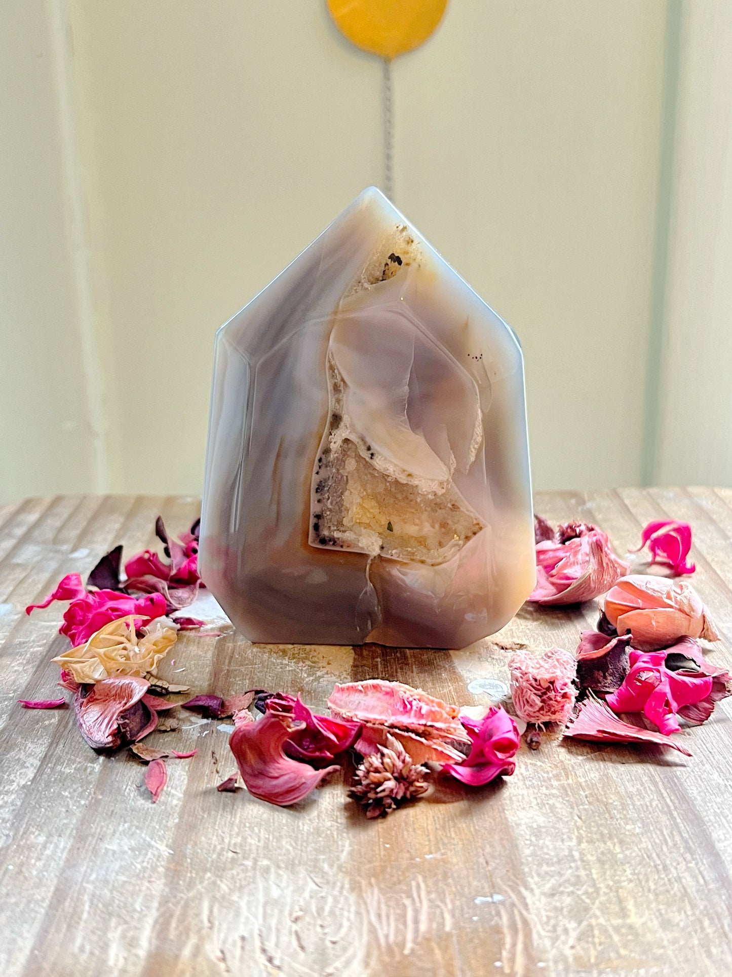 Druzy Agate Tower