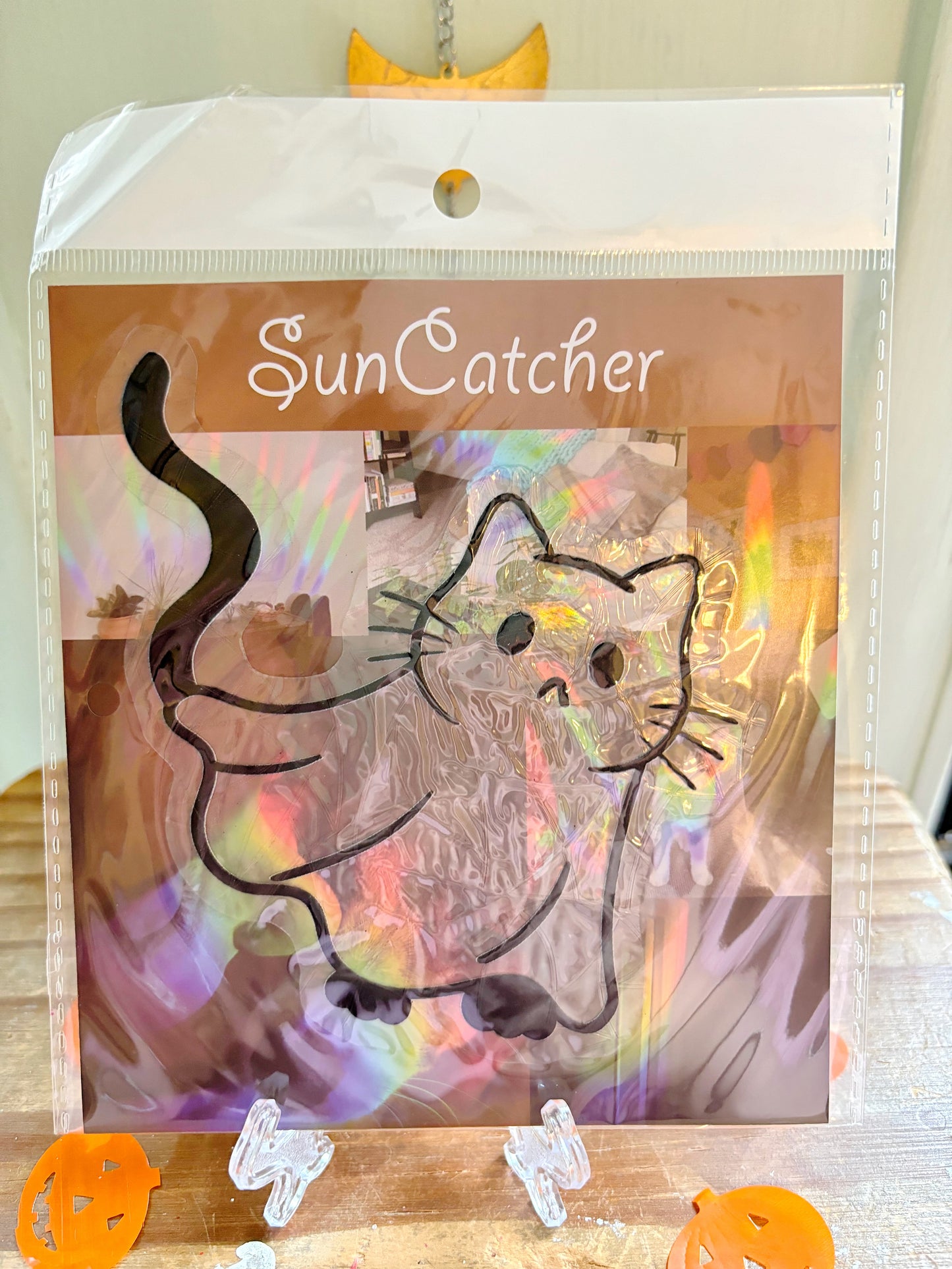 Ghost Kitty Suncatchers