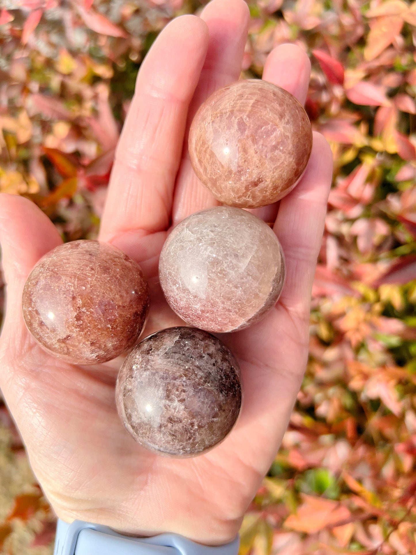 Strawberry Quartz Spheres