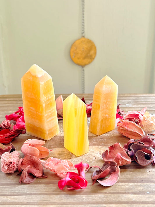 Orange Calcite Towers