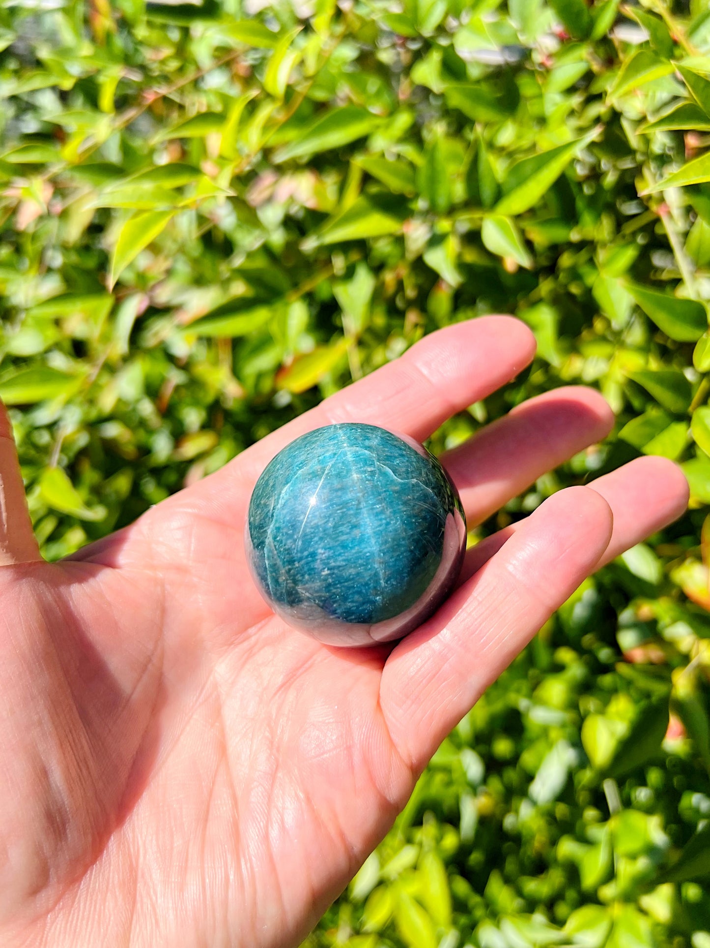 High-quality Star Blue Apatite Sphere