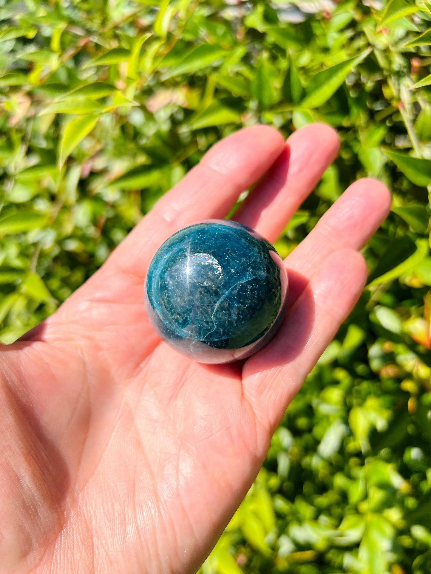 High-quality Star Blue Apatite Sphere